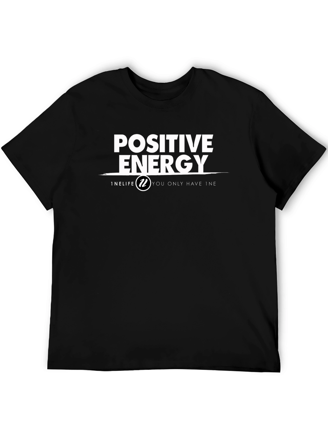 Black Positive Energy 1N Life T-Shirt view 5