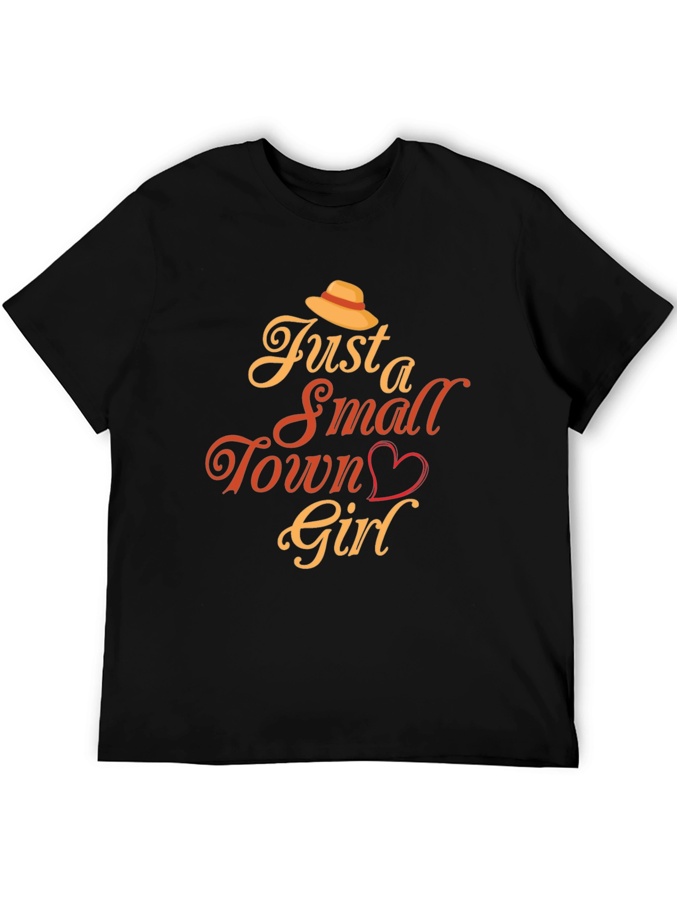 Black Just a Small Town Girl Graphic T-Shirt view 5