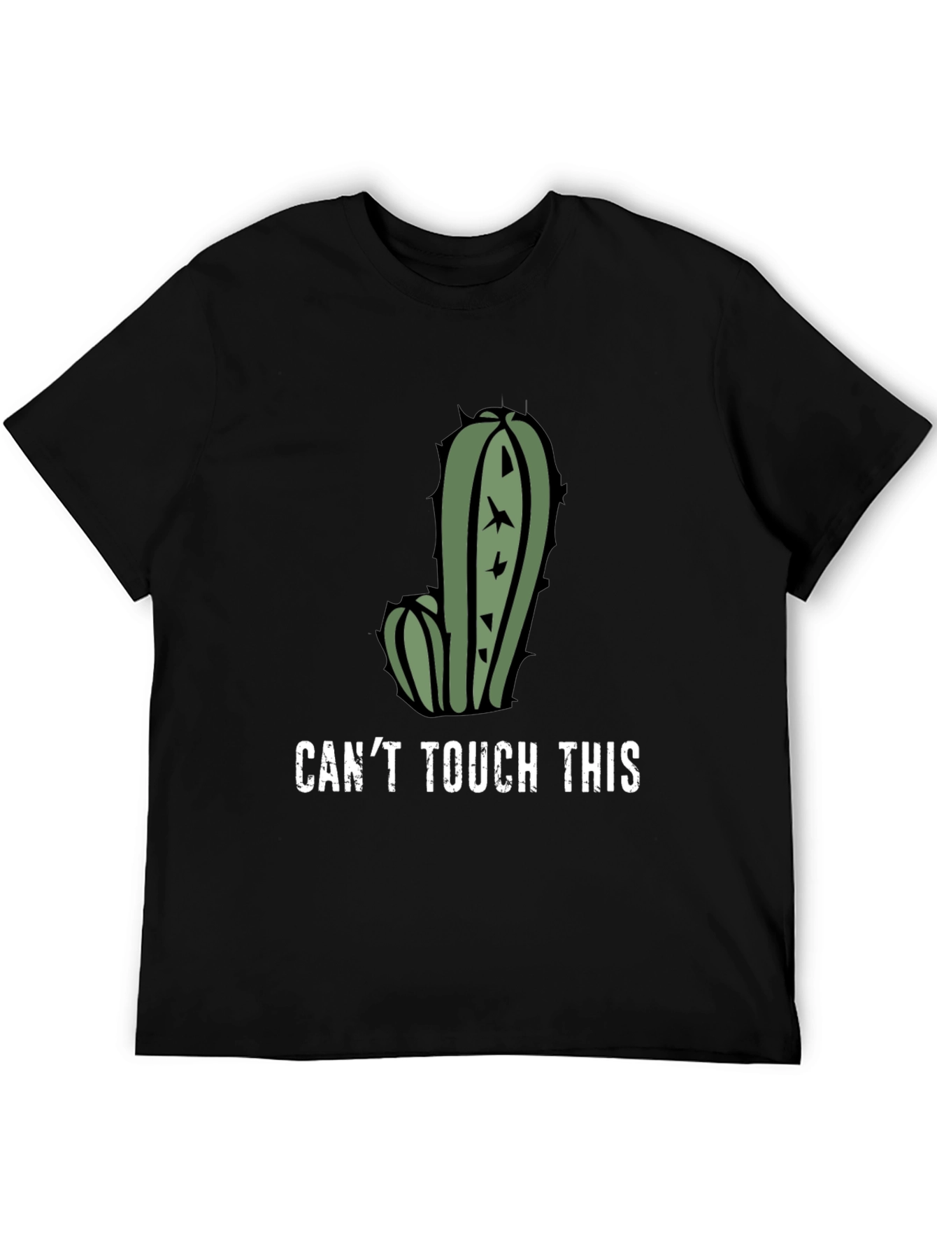 Black Can't Touch This Cactus Graphic T-Shirt view 5