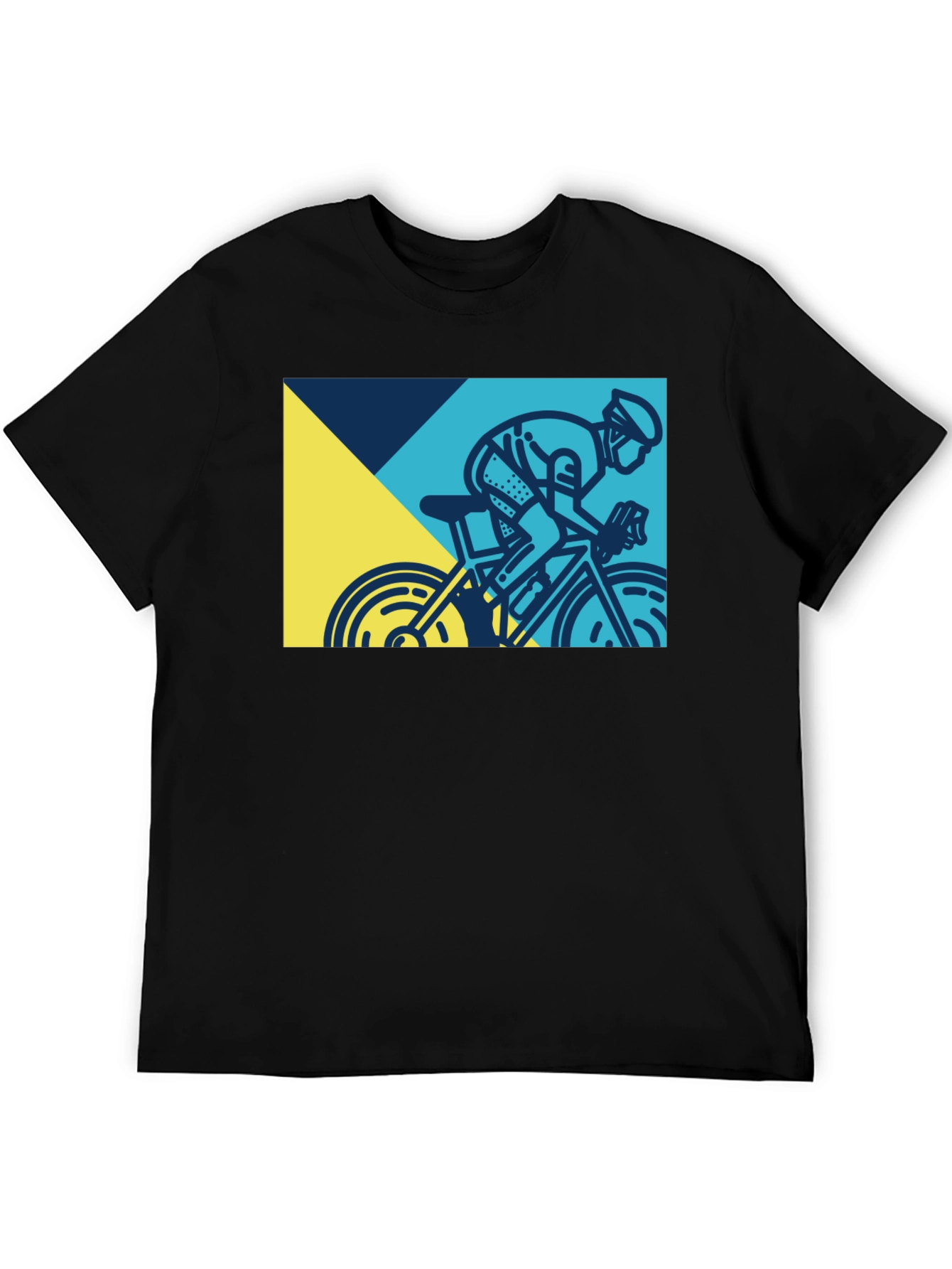 Cycling Graphic Tee - Men's Black T-Shirt - 5