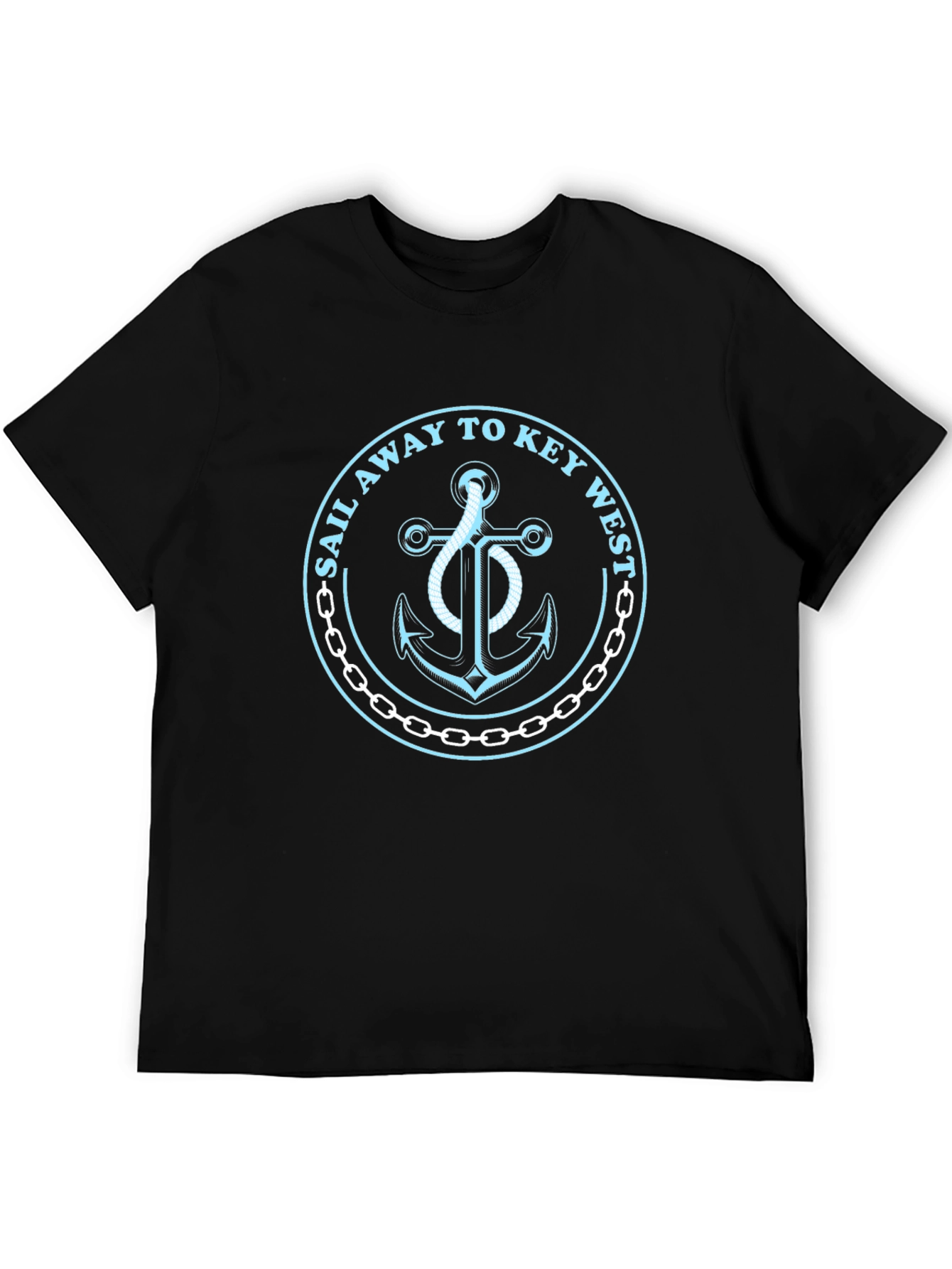 Sail Away to Key West Black T-Shirt - 5