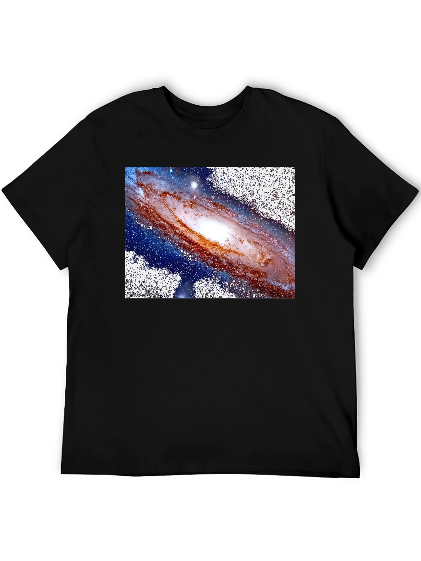 Black Galaxy Graphic Tee - Black Unisex T-Shirt view 5