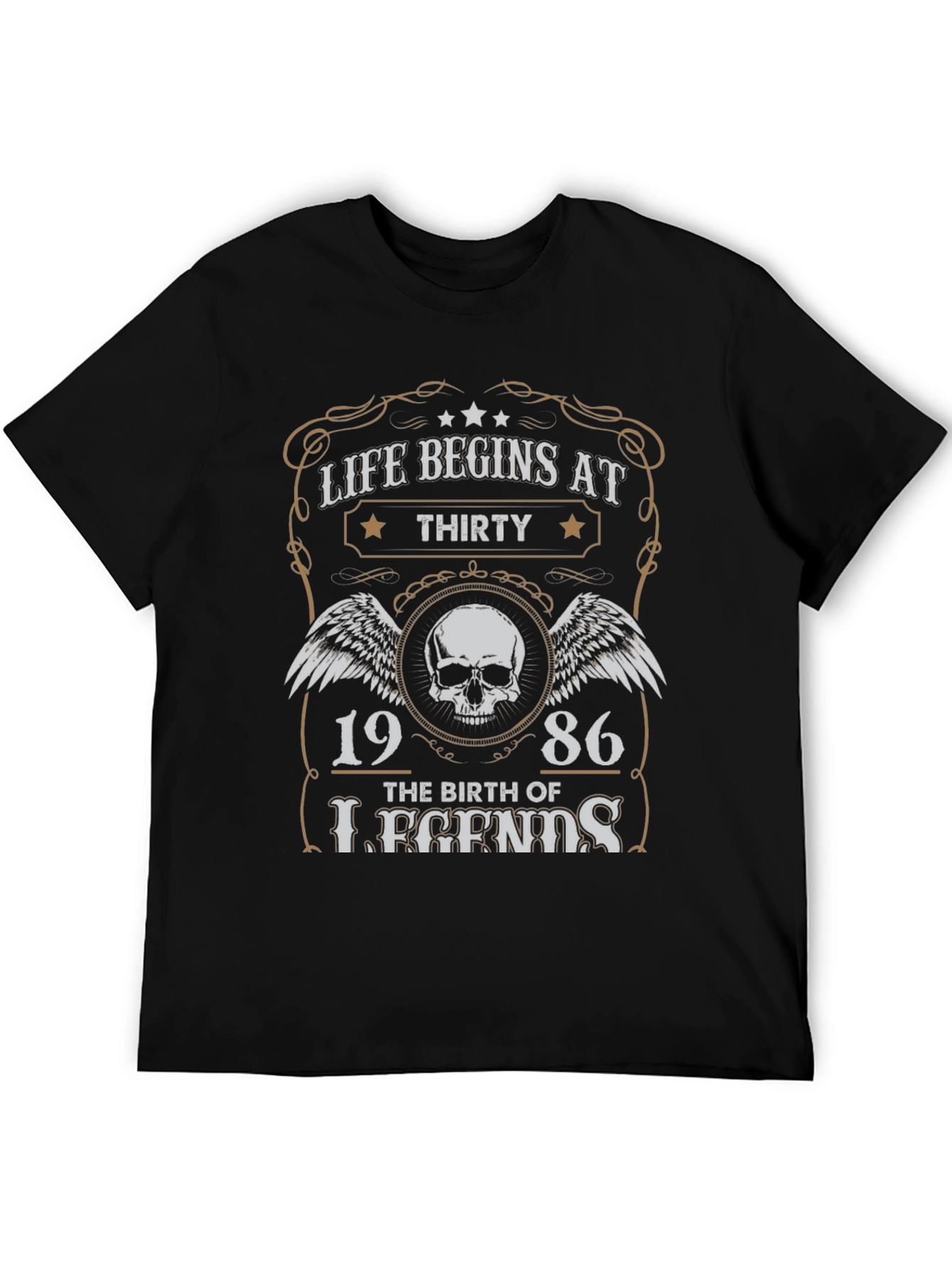 Black Life Begins At Thirty Birthday T-Shirt view 5