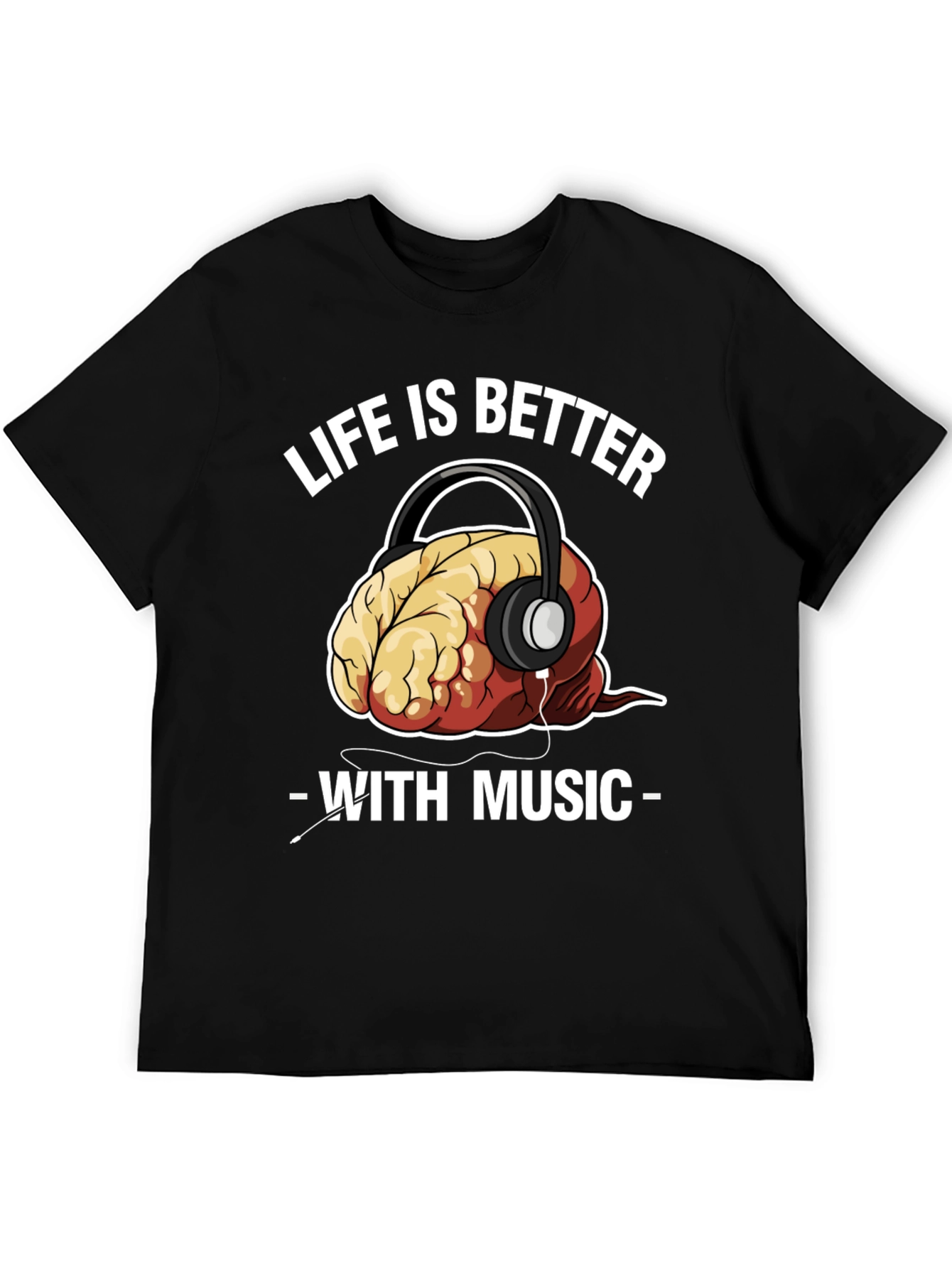 Black Life is Better with Music T-Shirt view 5