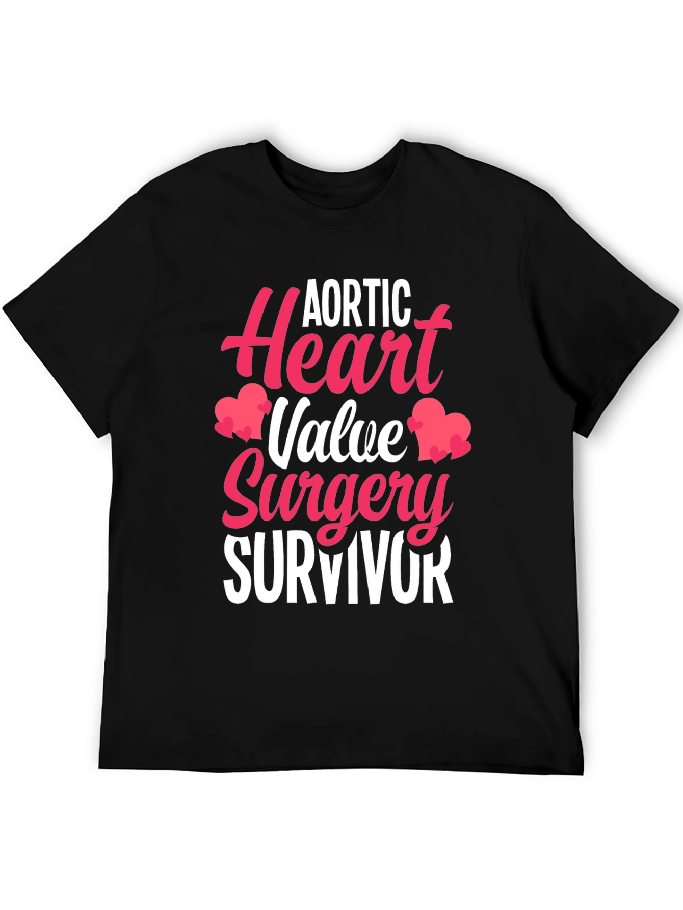 Aortic Heart Valve Surgery Survivor Graphic Tee - 5
