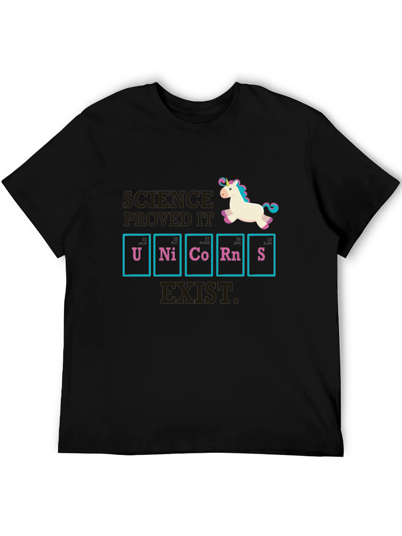 Black Science Proved It Unicorns Exist T-Shirt view 5