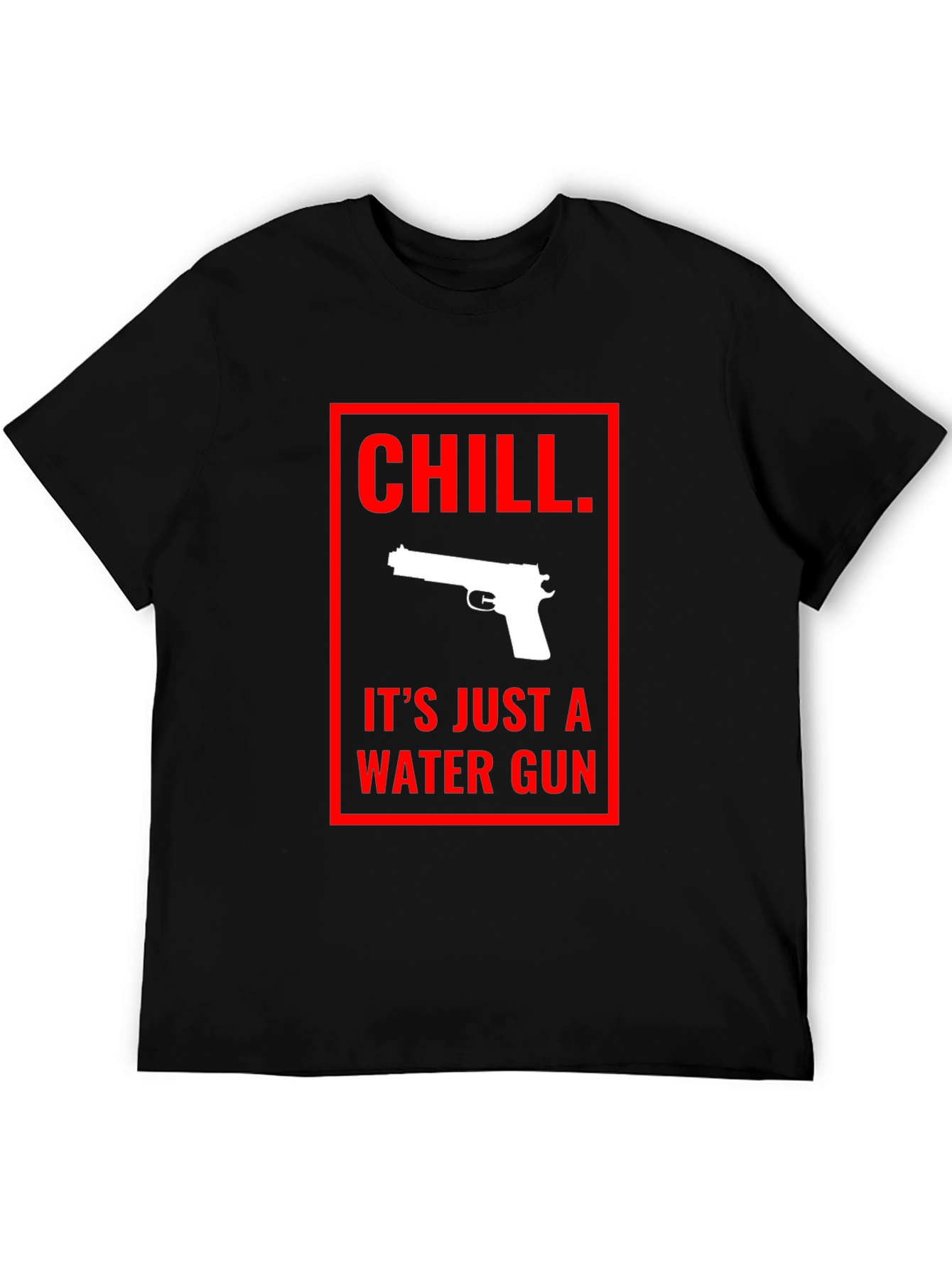Black Chill Water Gun Graphic Tee - Black view 5