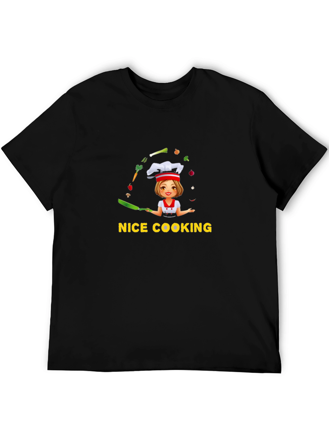 Black Funny Cooking T-Shirt - Chef Design view 5