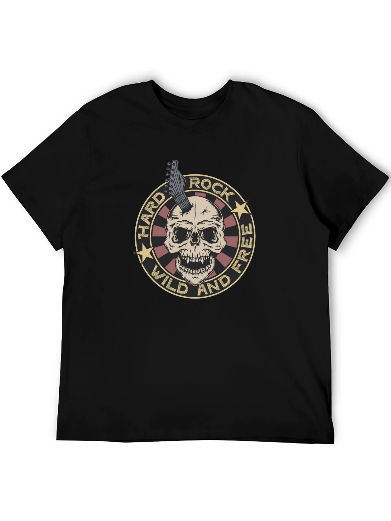 Black Hard Rock Skull Graphic Tee - Wild & Free view 5
