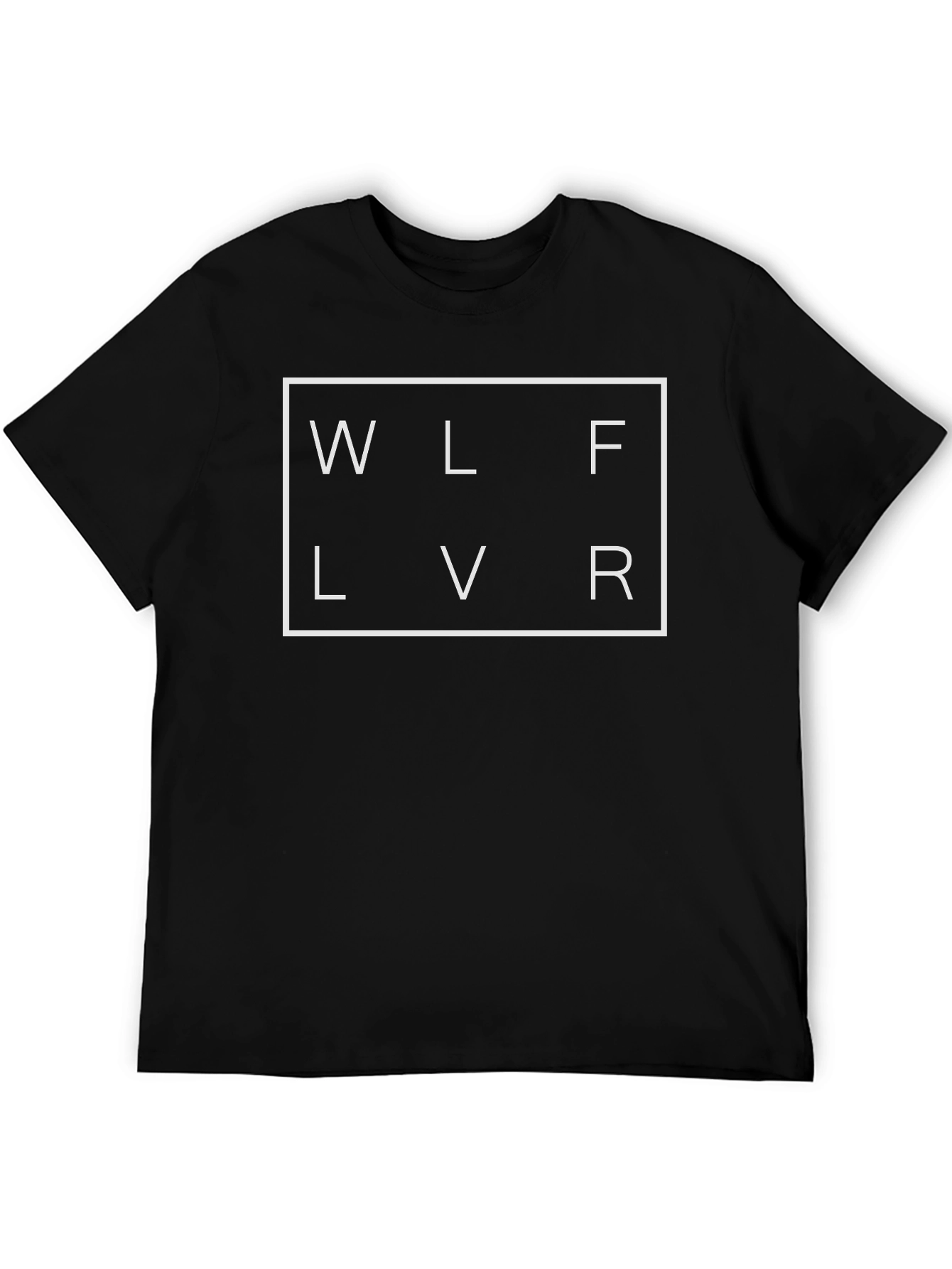 Black WLFLVR Black Graphic Tee - Streetwear Style view 5
