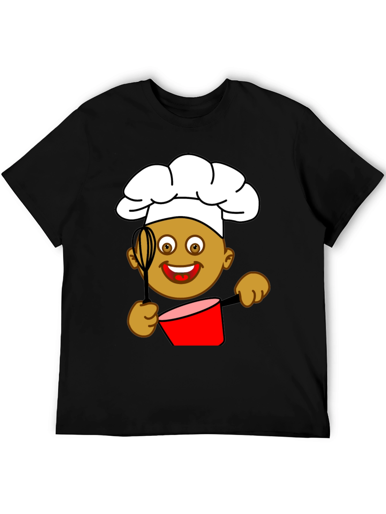 Black Chef Cartoon Graphic Tee view 5