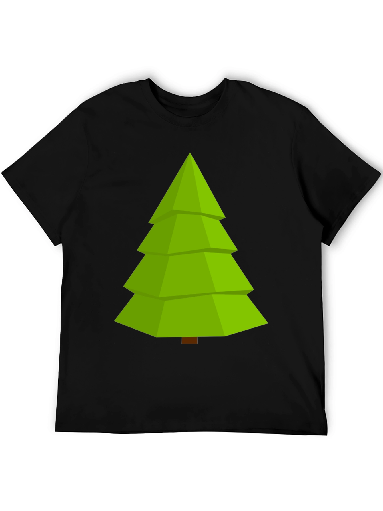 Black Christmas Tree Graphic Tee - Holiday Style view 5