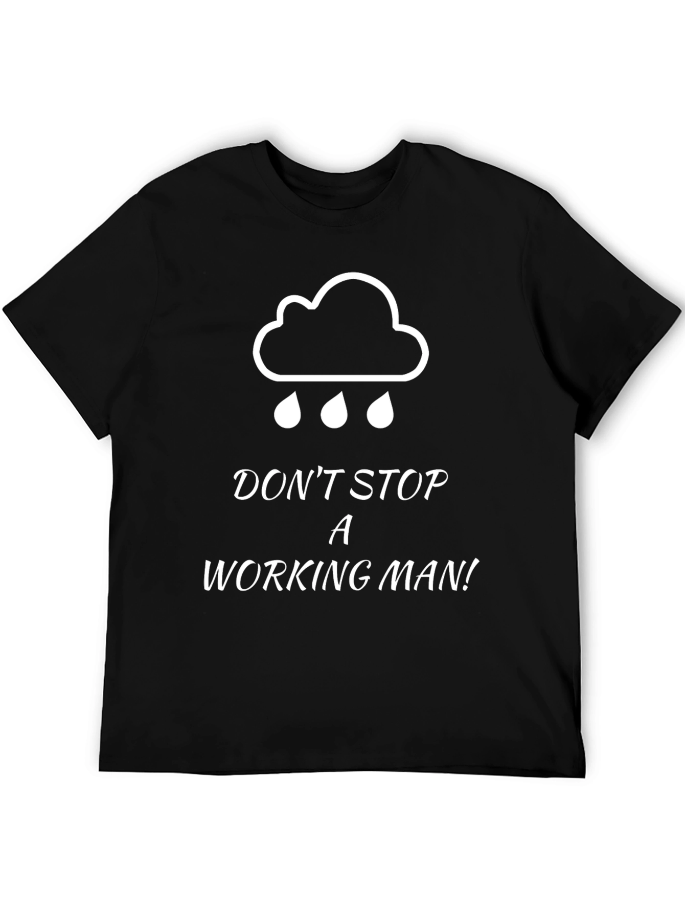 Black Don't Stop A Working Man Graphic Tee view 5