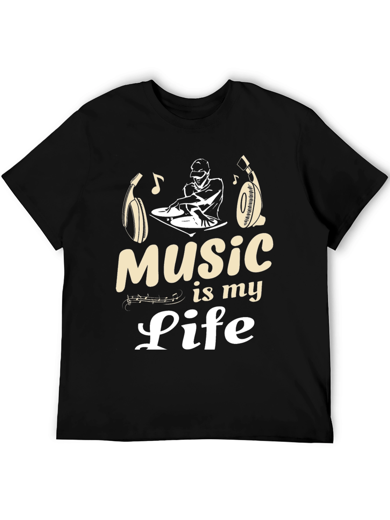 Black Music is My Life Graphic Tee view 5