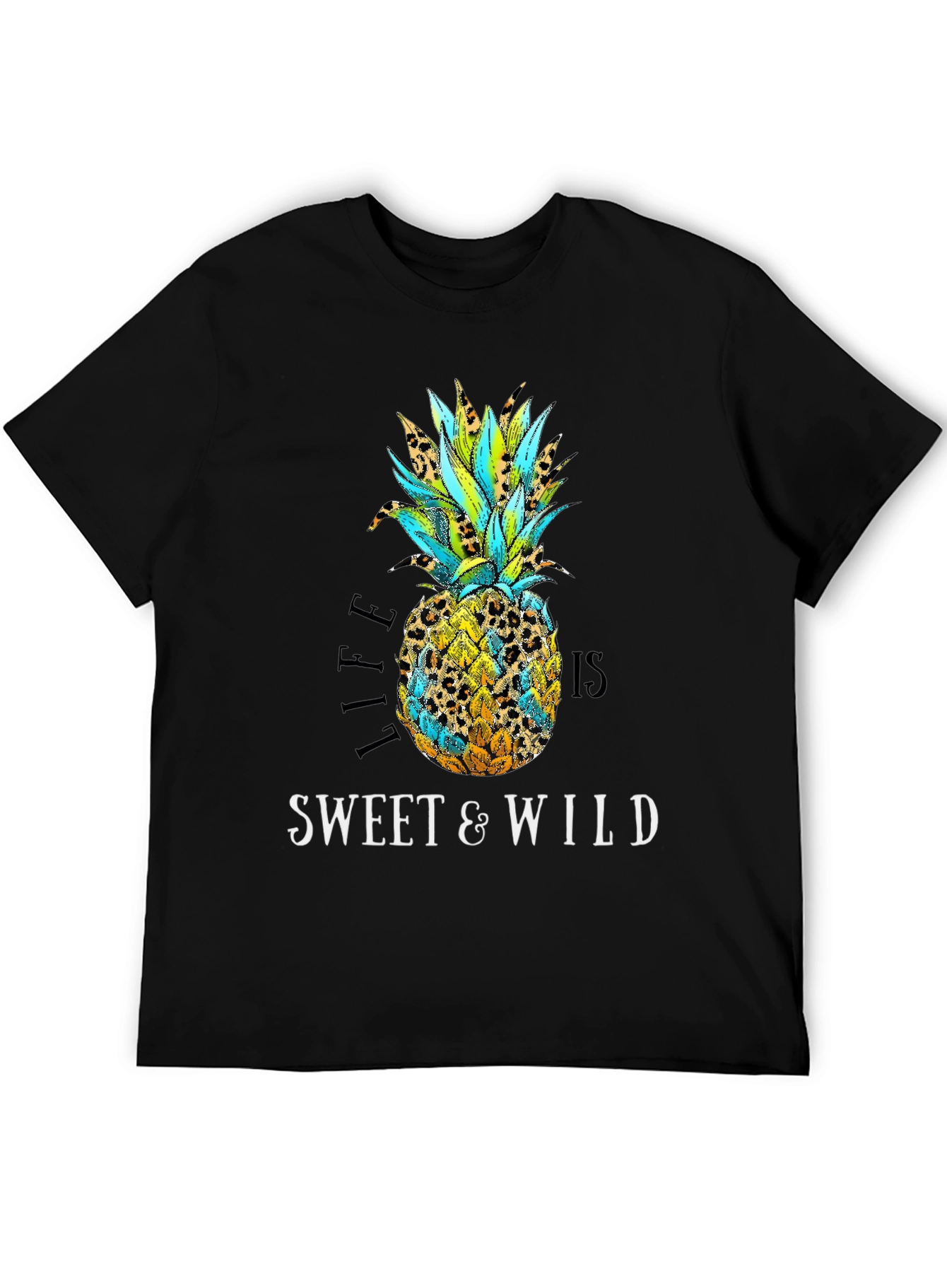 Black Sweet & Wild Pineapple Graphic Tee view 5