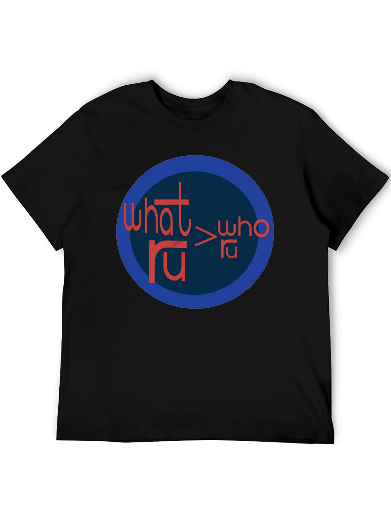 Black What RU > Who RU Graphic Tee - Black view 5