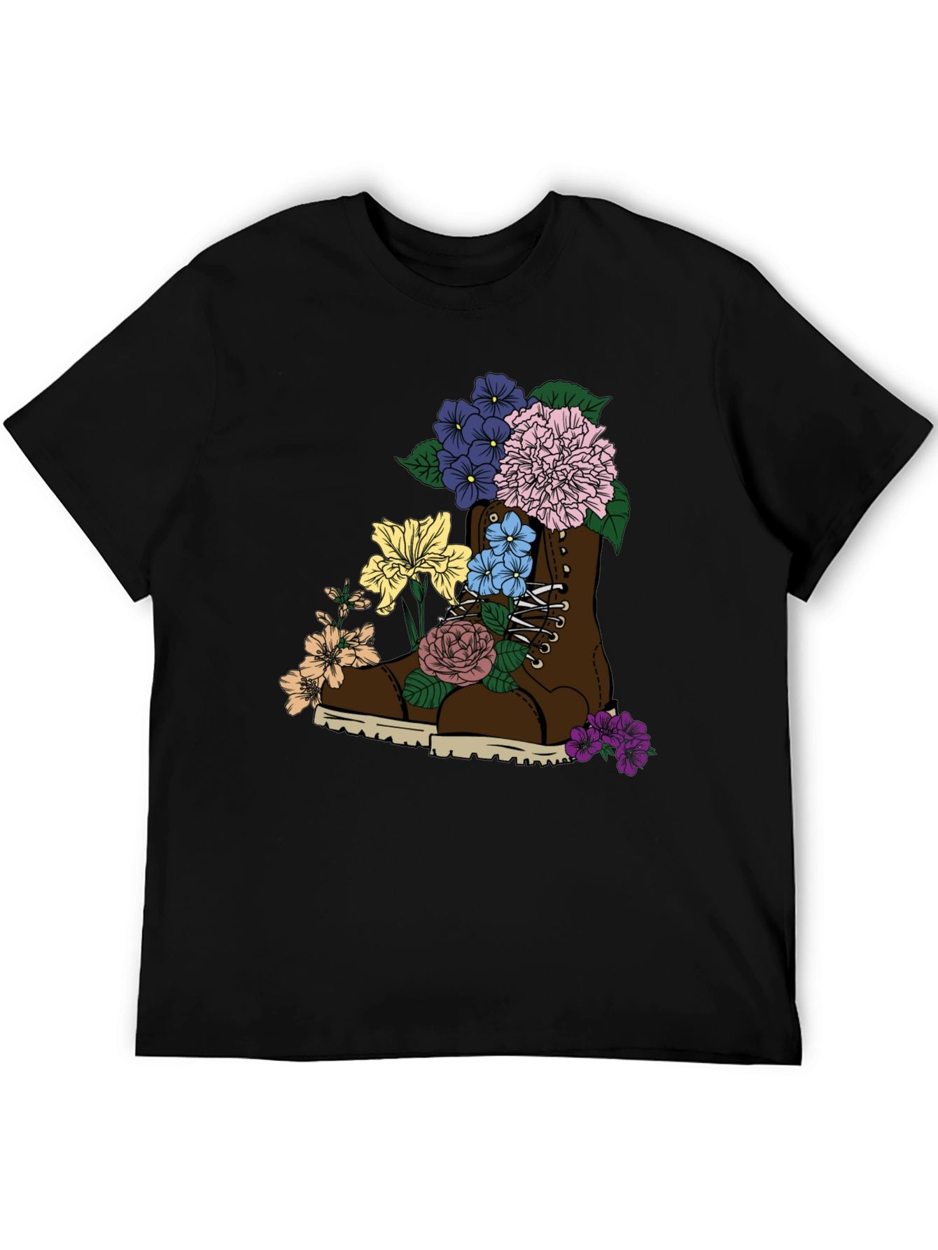 Floral Boot T-Shirt: Unique Graphic Tee - 5