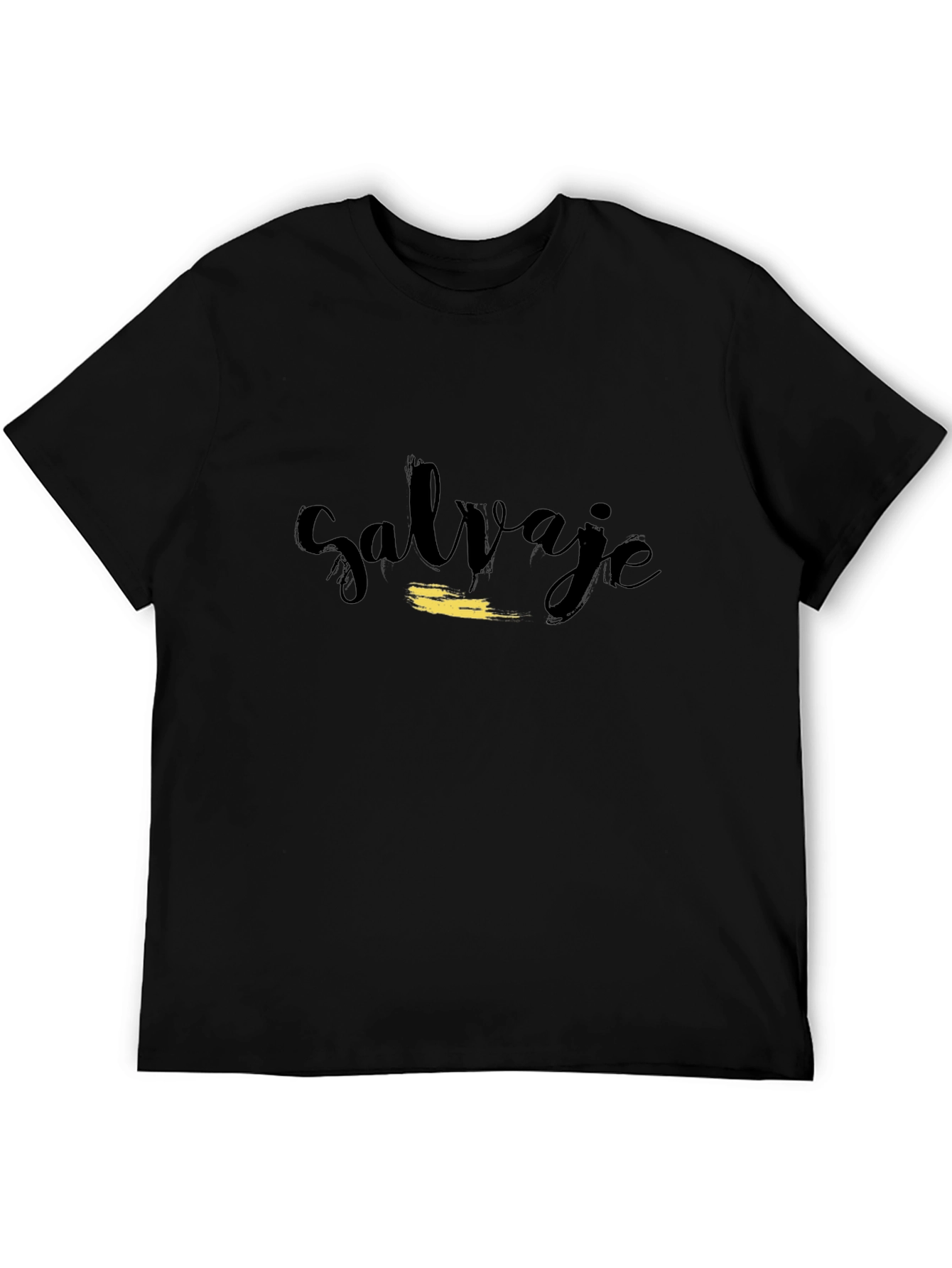 Black Salvaje Graphic T-Shirt - Casual Black Tee view 5