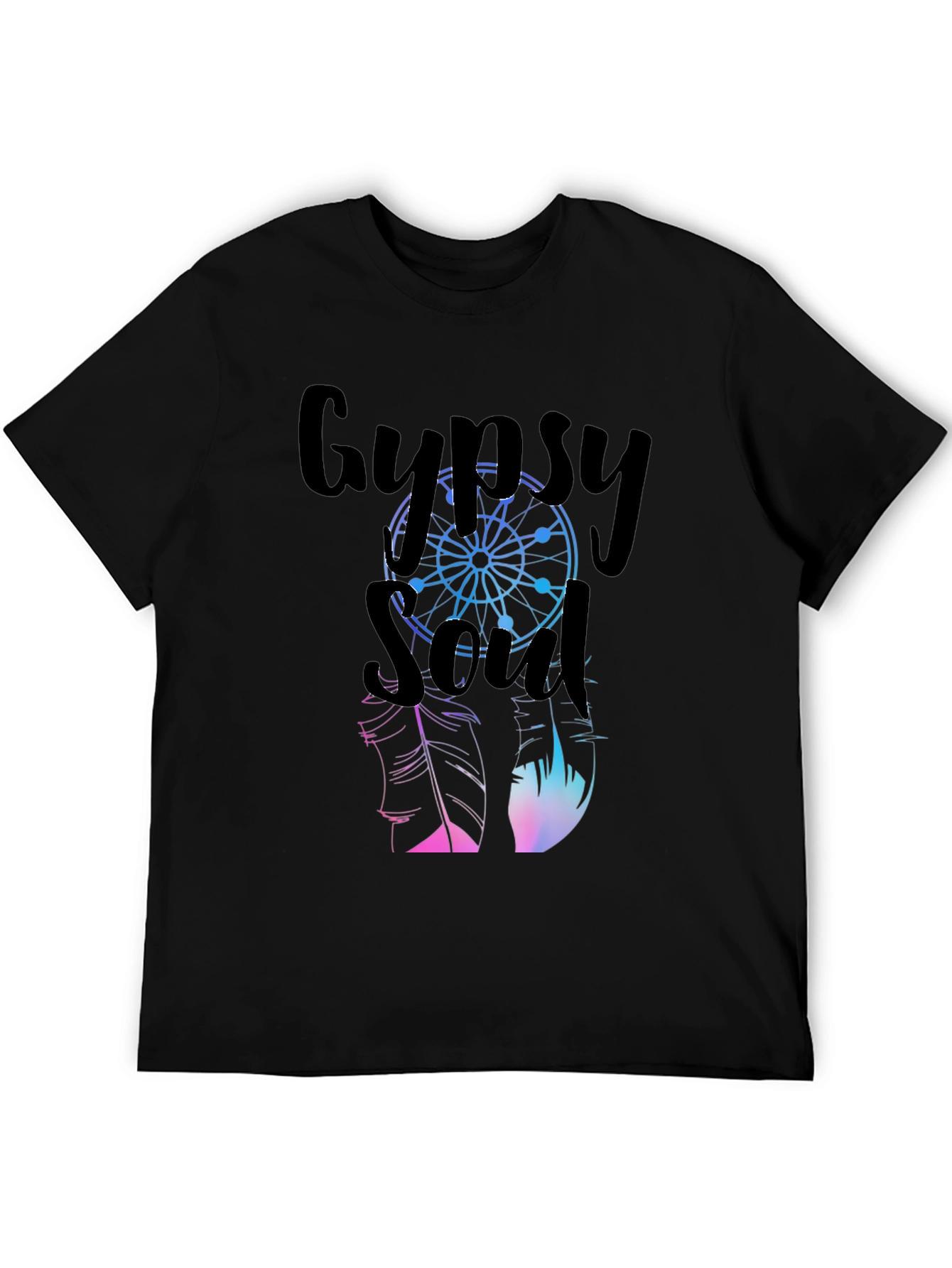 Black Gypsy Soul Graphic T-Shirt - Casual Style view 5
