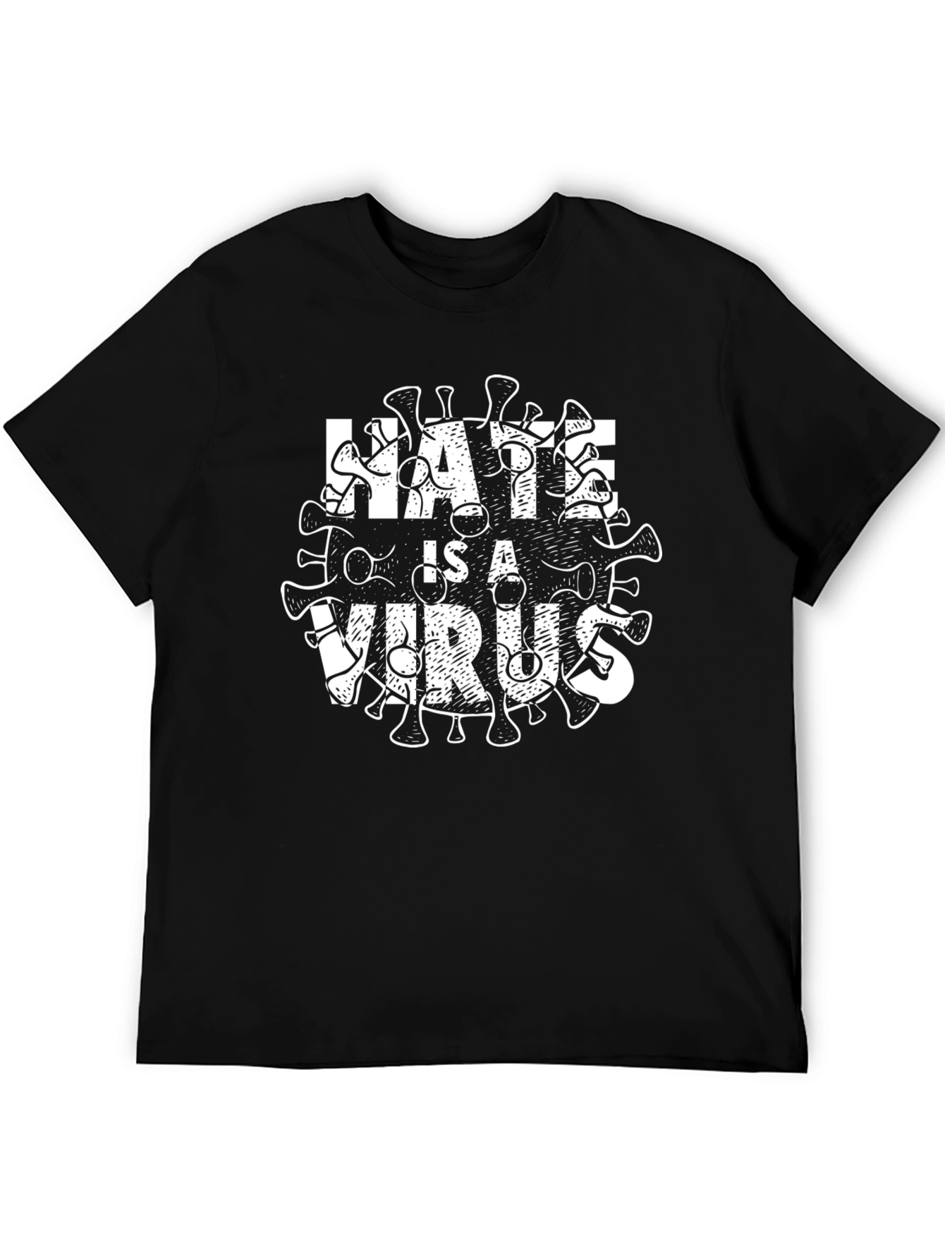 Hate is a Virus Graphic T-Shirt - 5