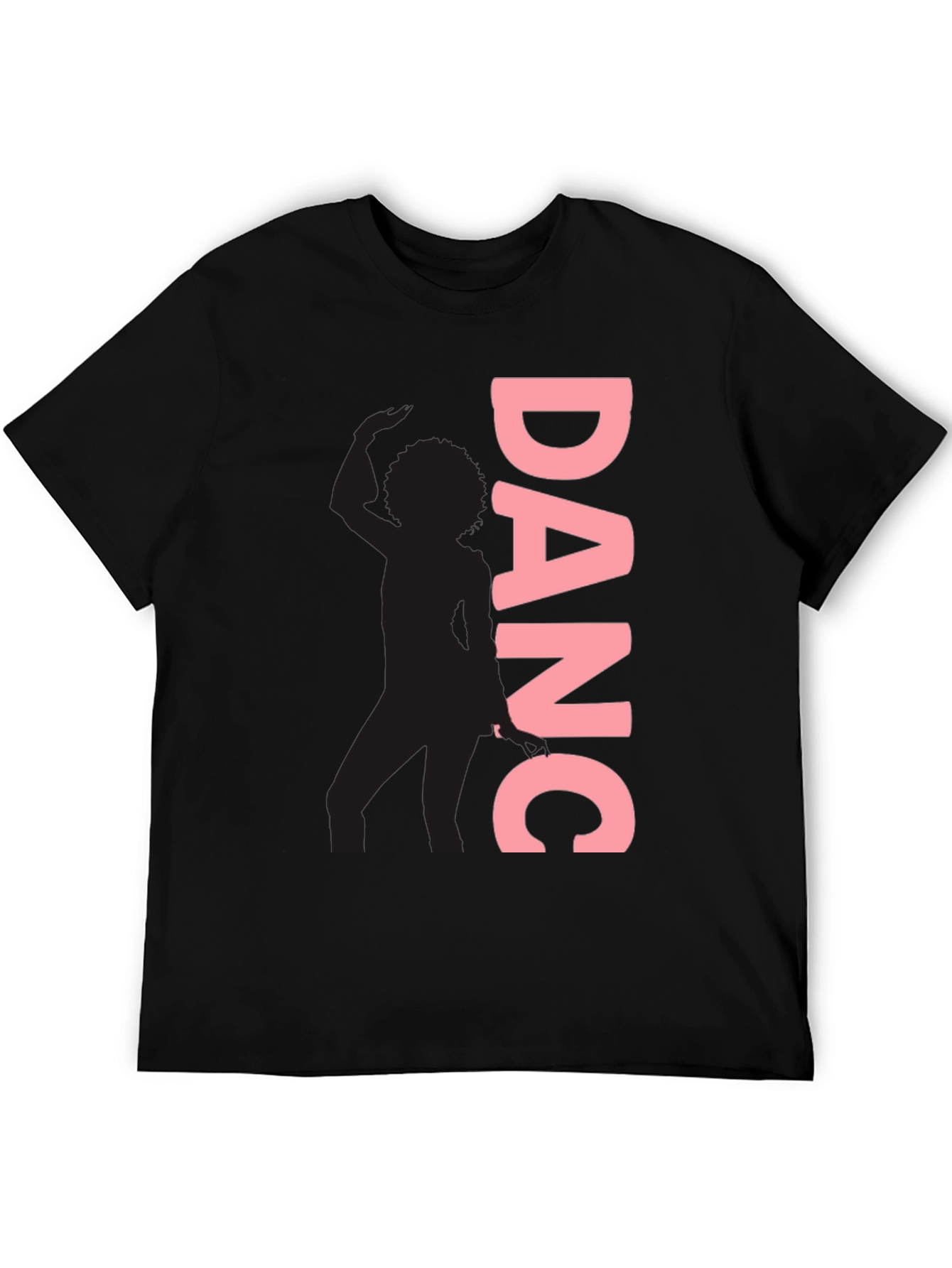 Black Dance Silhouette T-Shirt - Stylish & Trendy Black Tee view 5