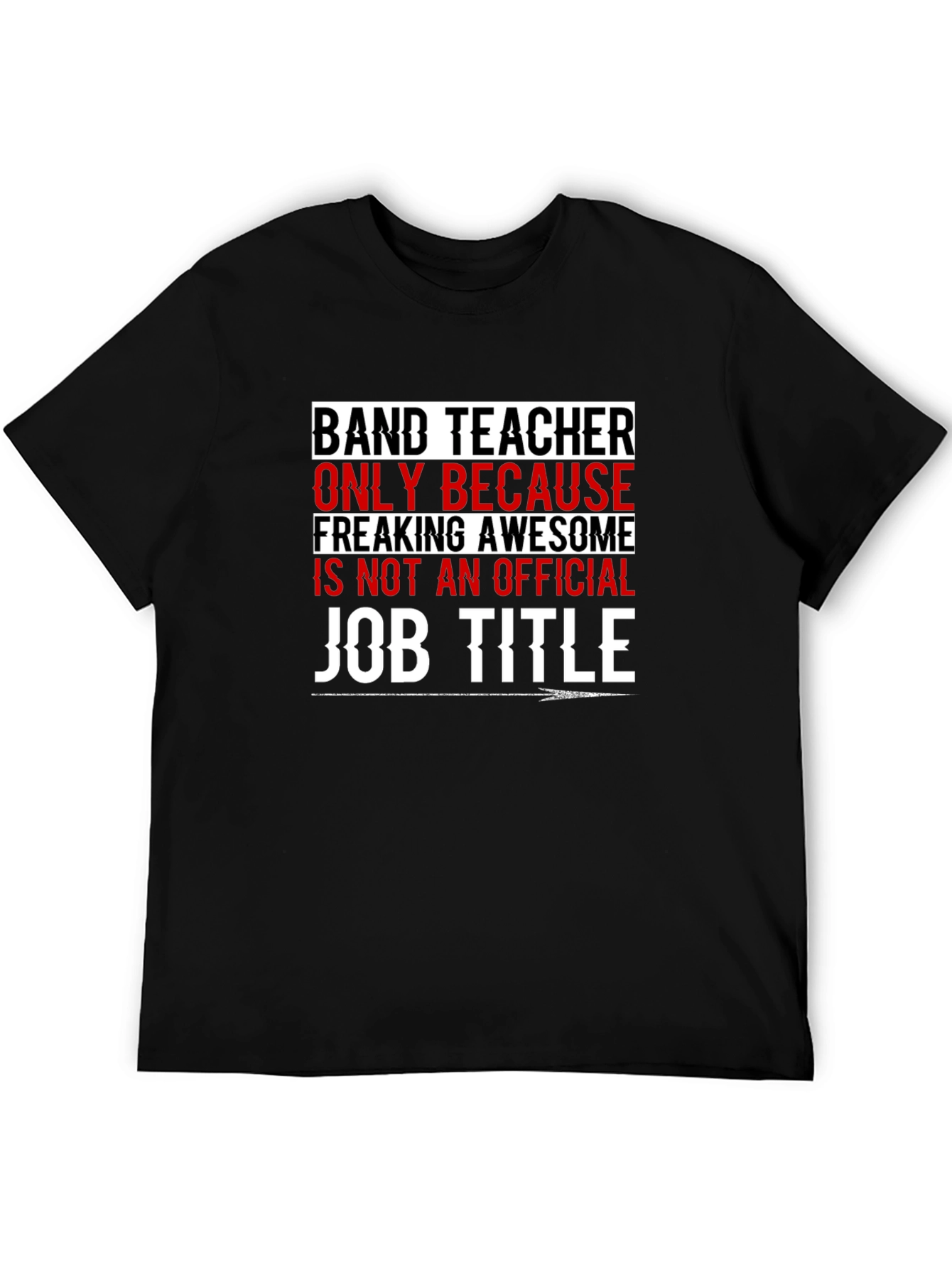 Black Band Teacher Funny T-Shirt view 5