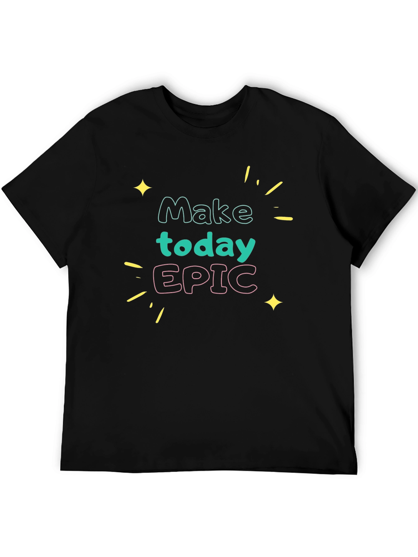 Black Make Today Epic Black Graphic Tee view 5