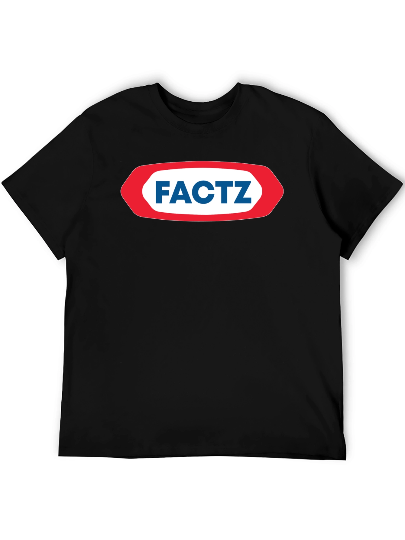 Black FACTZ Graphic T-Shirt - Bold Statement Tee view 5