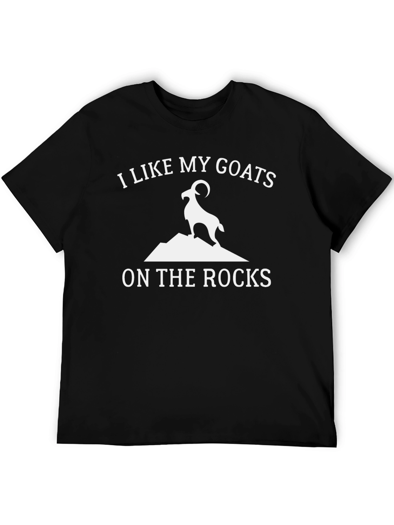 Black Goat on the Rocks Graphic Tee - Black view 5