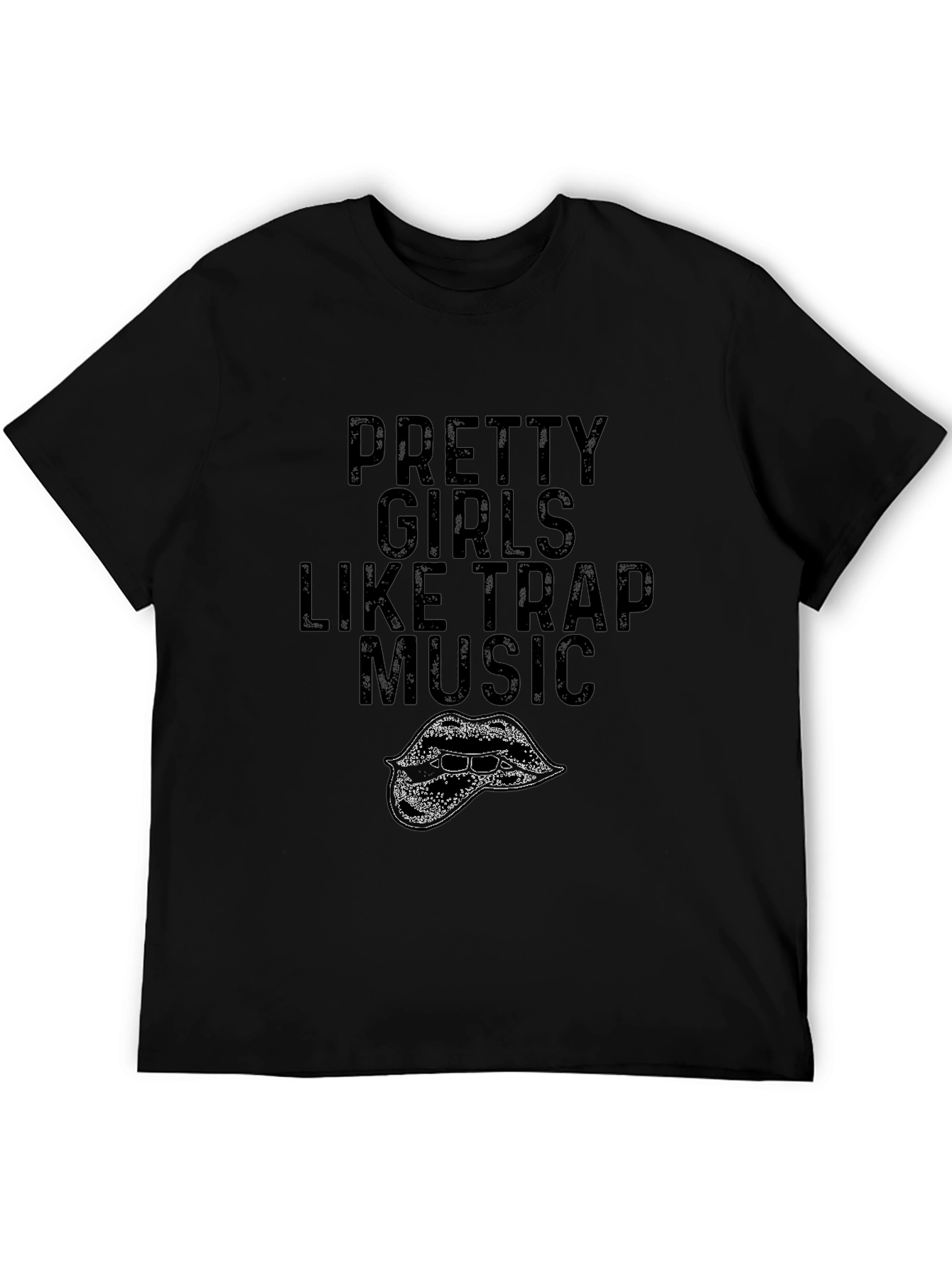Black Pretty Girls Like Trap Music Graphic Tee view 5
