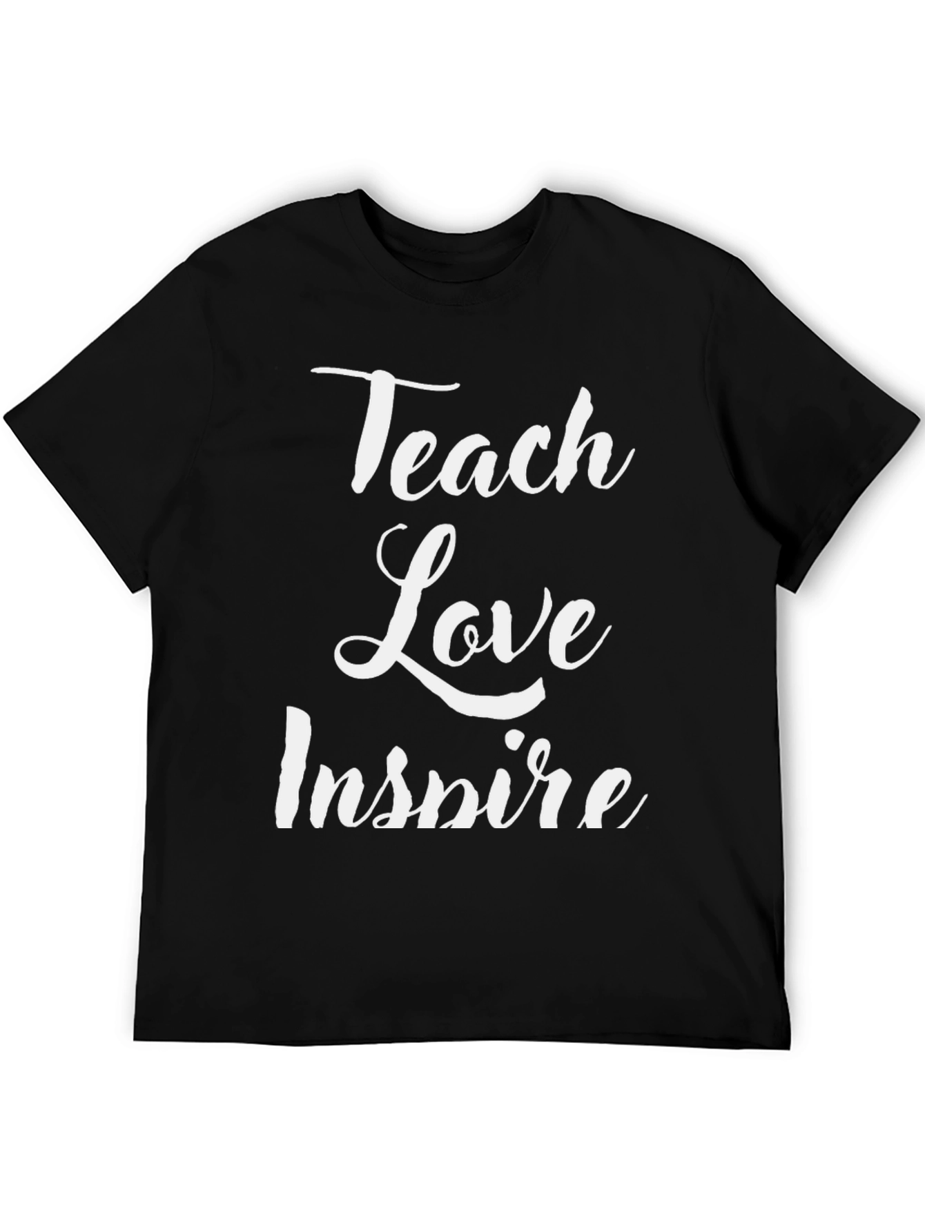 Black Teach Love Inspire T-Shirt view 5