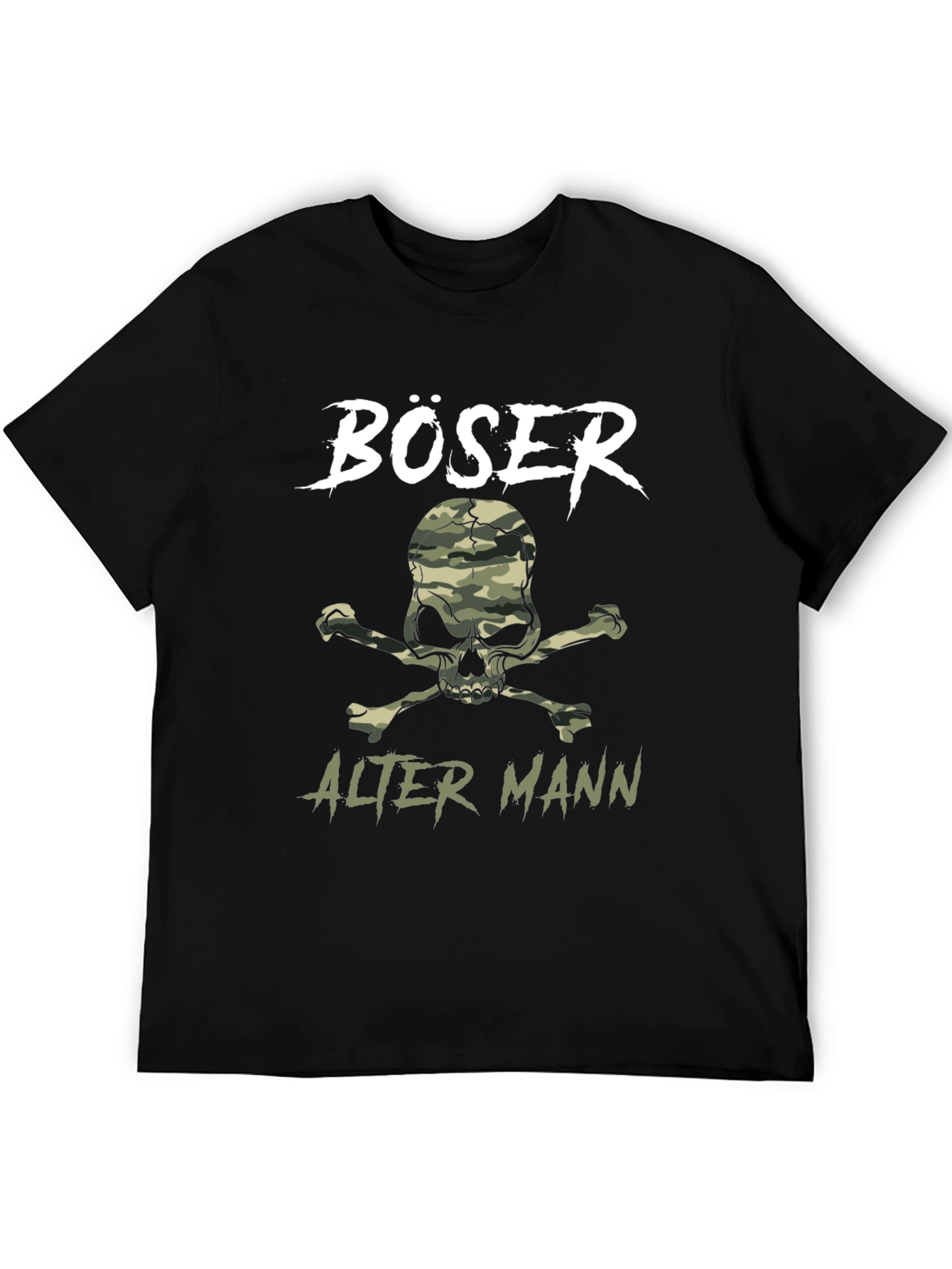Black Böser Alter Mann T-Shirt view 5