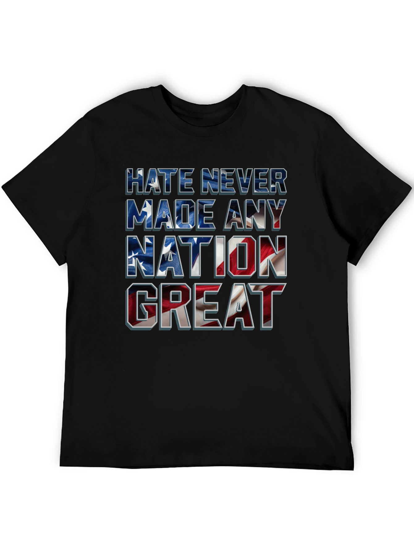 Black Hate Never Made Any Nation Great T-Shirt view 5