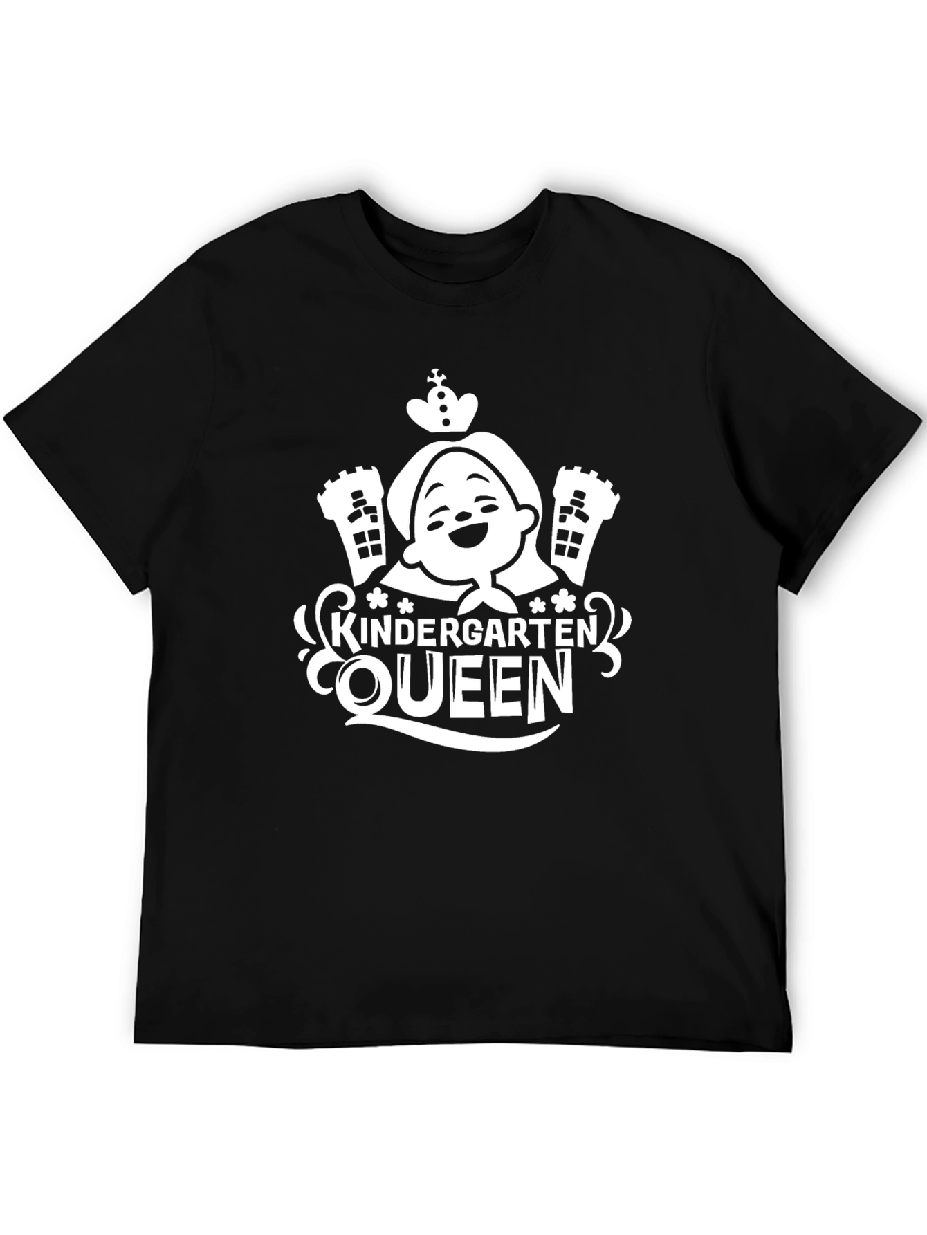 Black Kindergarten Queen Black Graphic Tee view 5
