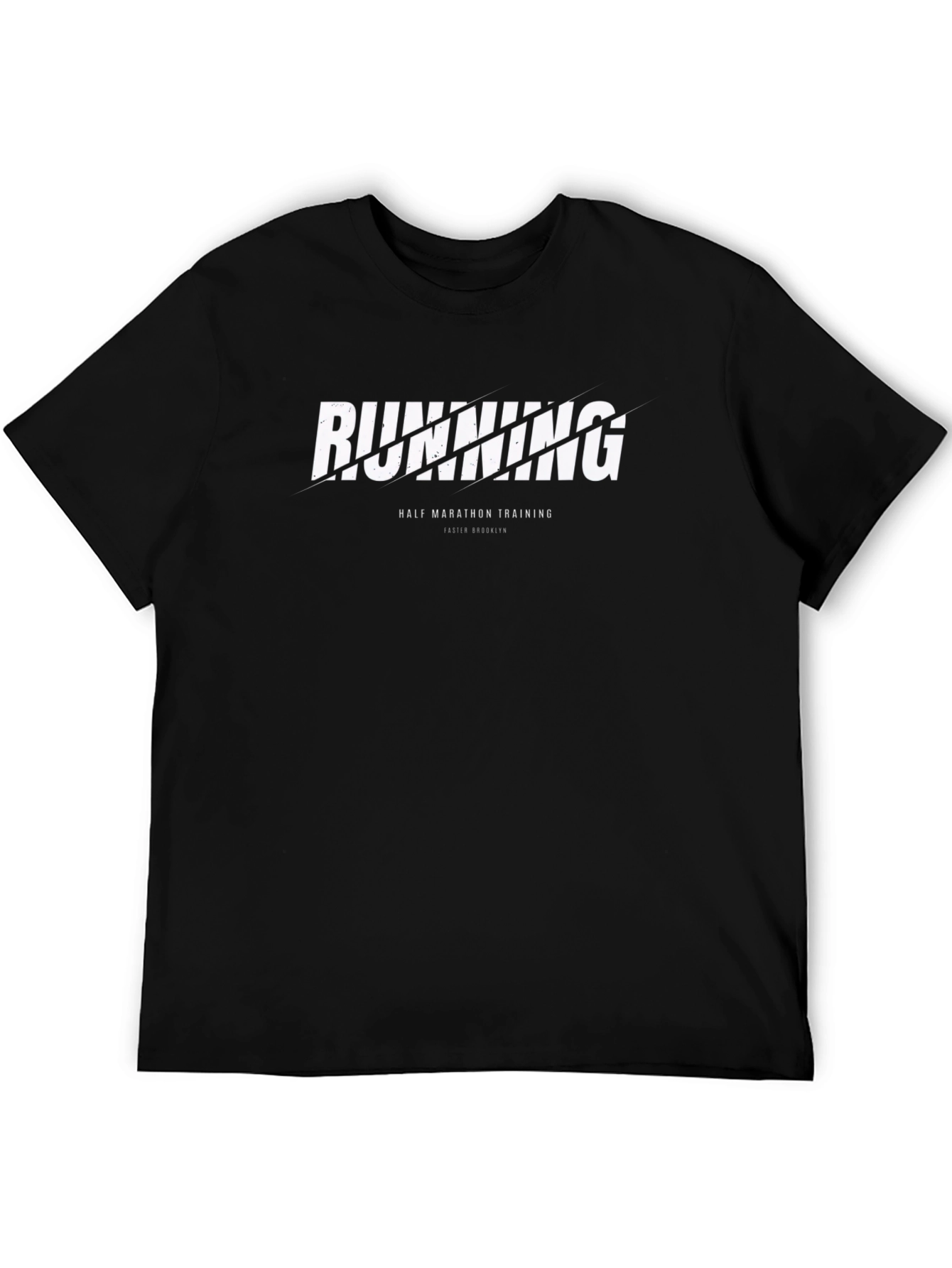 Black Running Half Marathon Training Tee - Black view 5