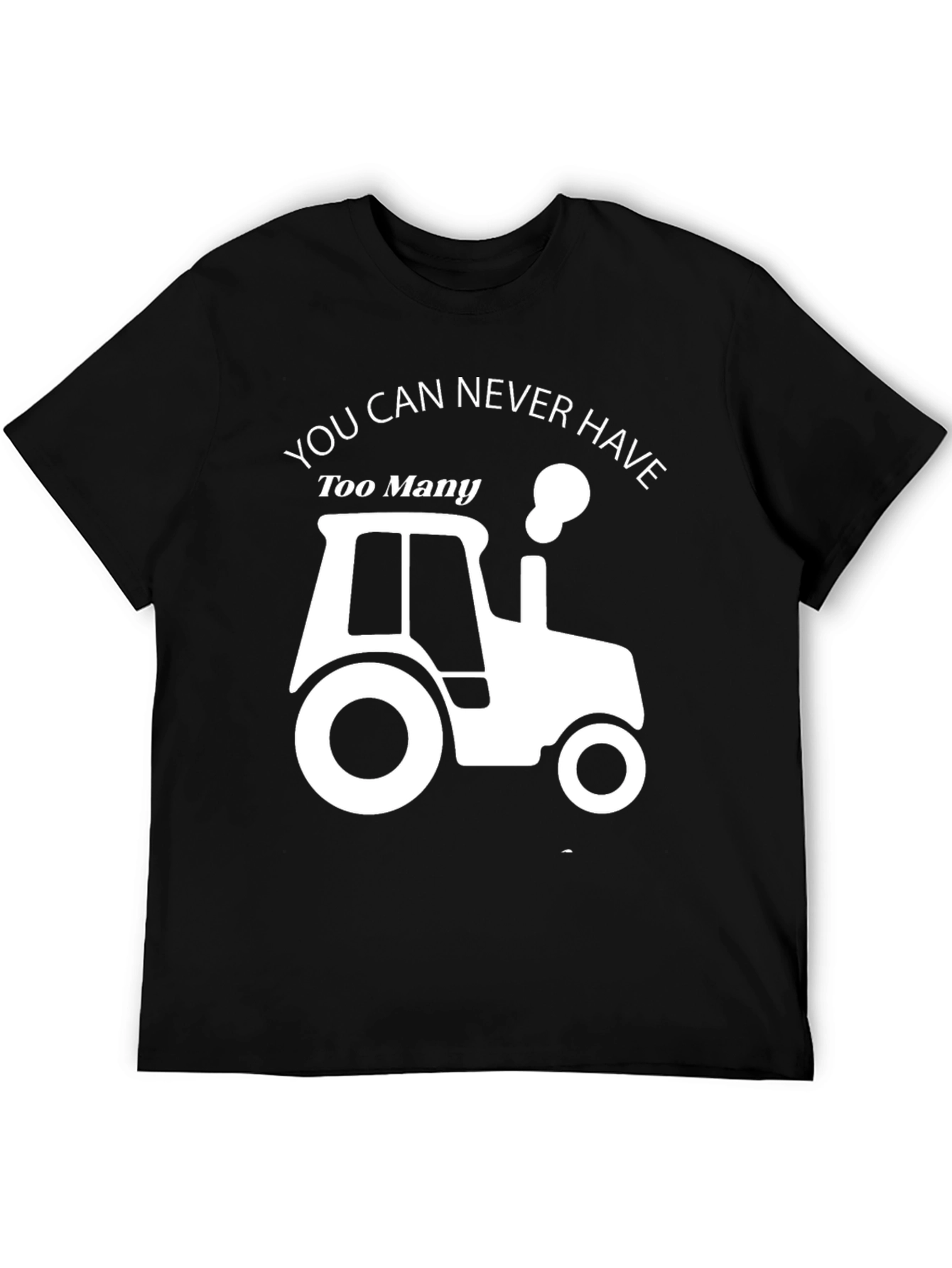 Too Many Tractors Black Graphic Tee - 5