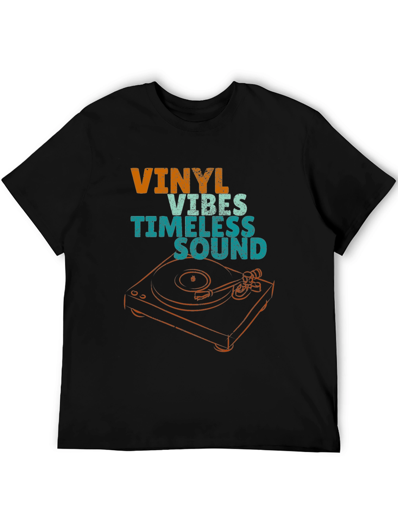 Black Vinyl Vibes Timeless Sound T-Shirt view 5