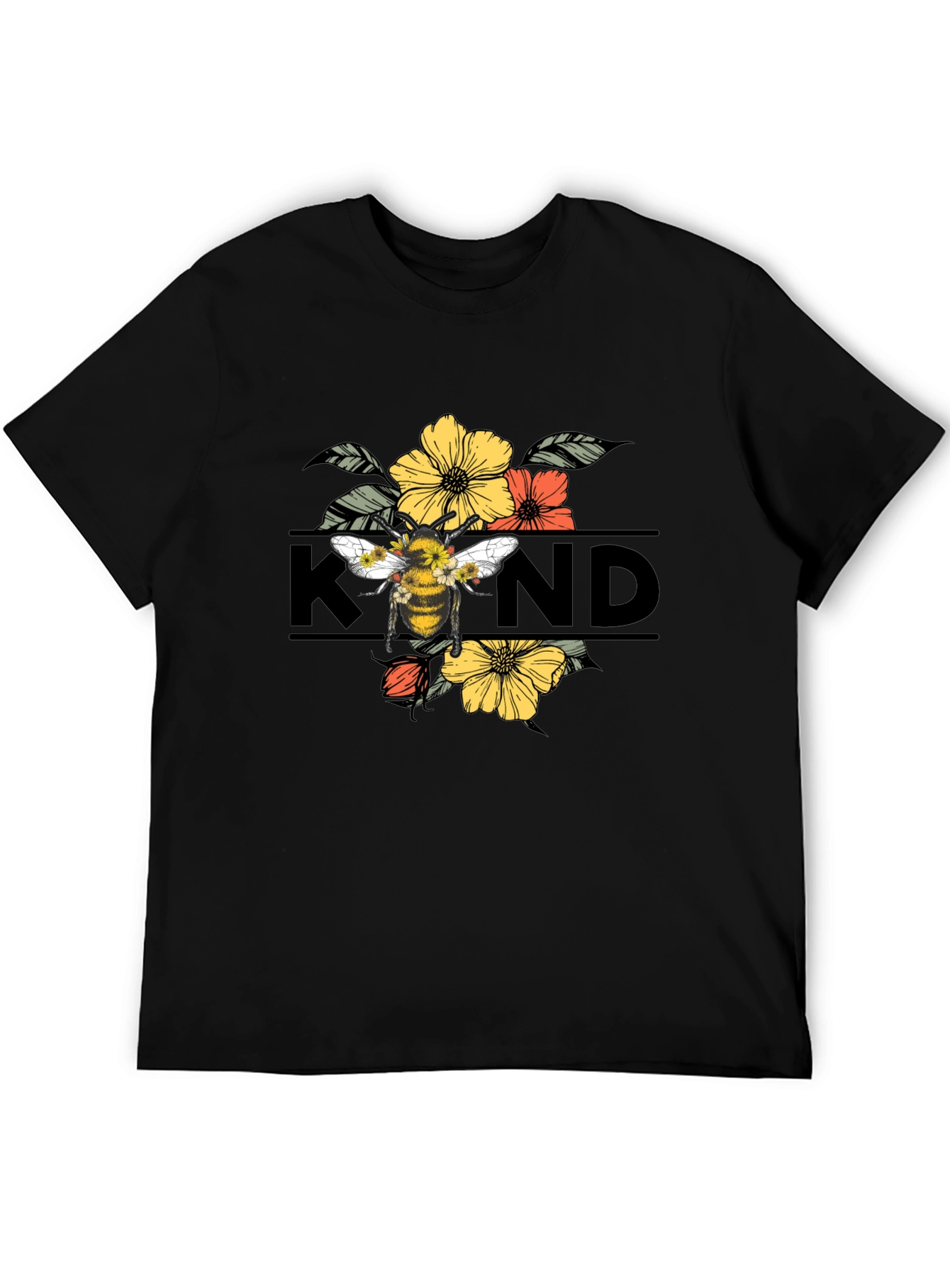 Black Bee Kind Graphic T-Shirt view 5
