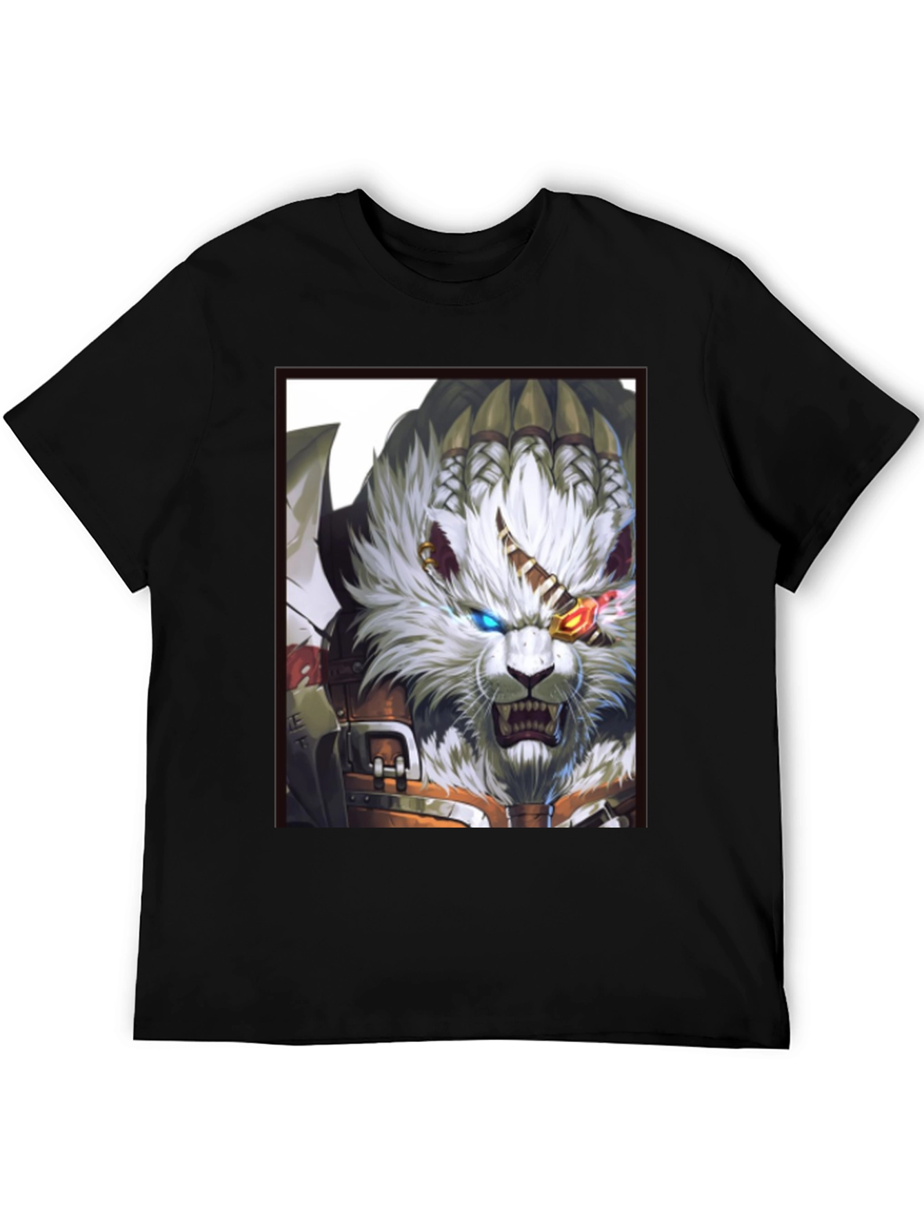 Black Feline Fantasy Graphic Tee - Unique Design view 5