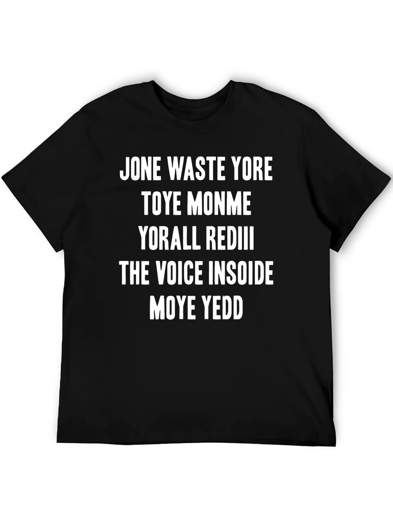 Black Jone Waste Yore T-Shirt Funny Meme Tee view 5