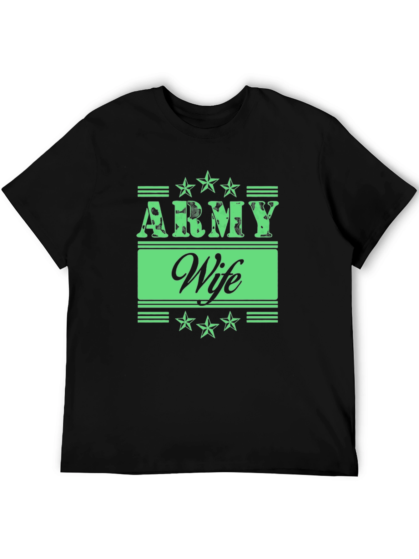 Black Army Wife Graphic Tee view 5
