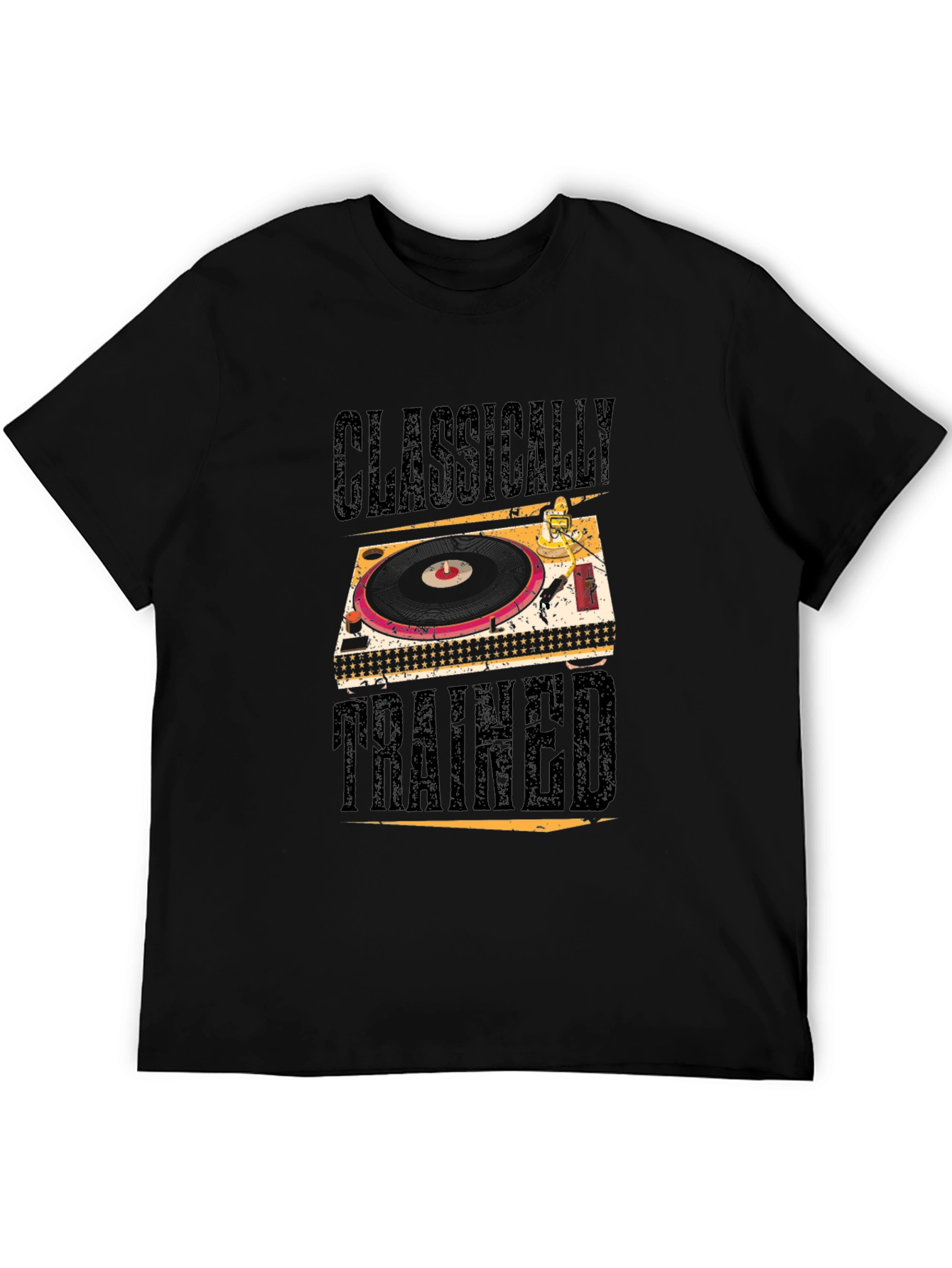 Black Classically Trained DJ Black Graphic Tee view 5
