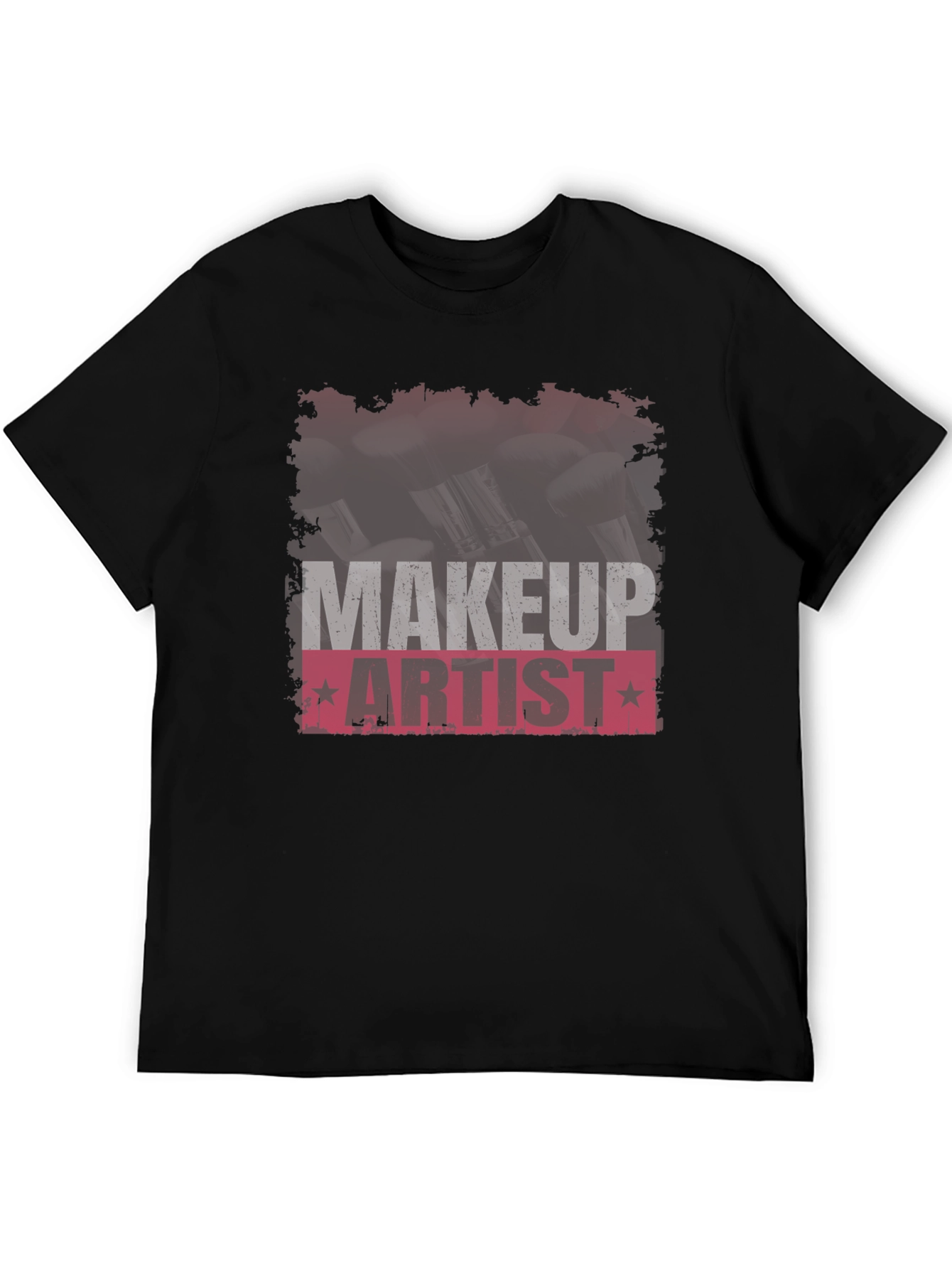 Black Makeup Artist T-Shirt - Stylish and Comfortable view 5