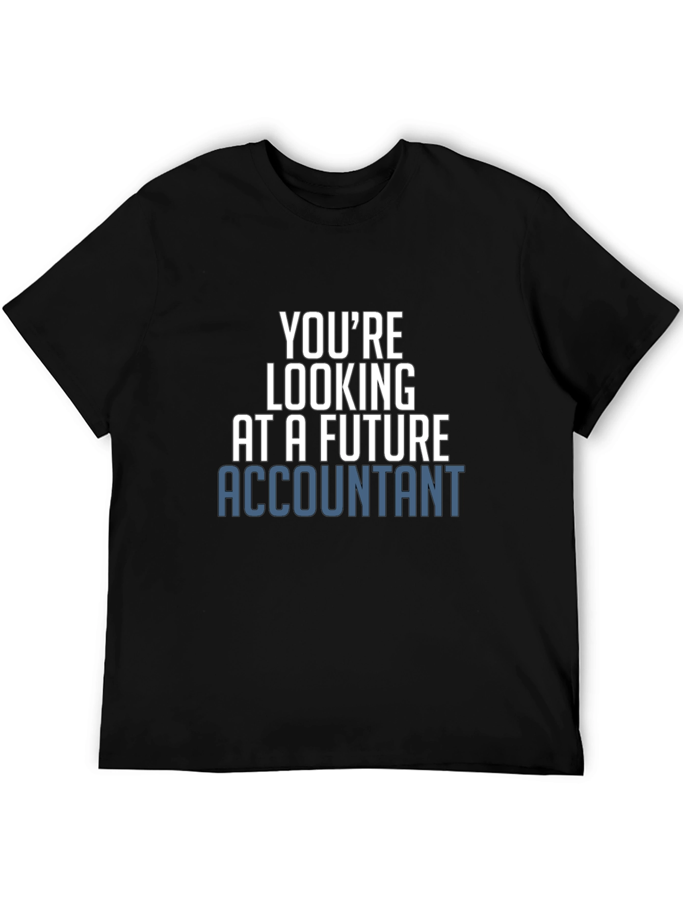 Black Future Accountant Novelty T-Shirt view 5