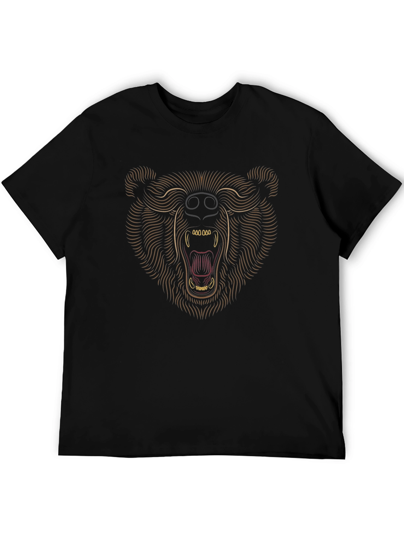 Black Bear Graphic Tee - Men's Black T-Shirt view 5