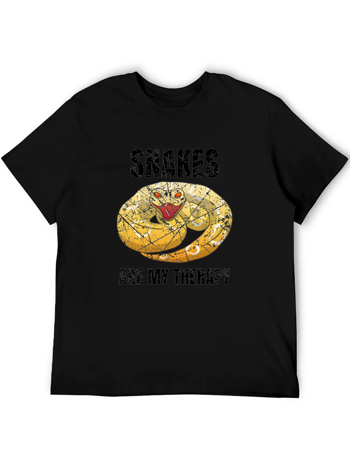 Black Snakes Are My Therapy Graphic Tee view 5