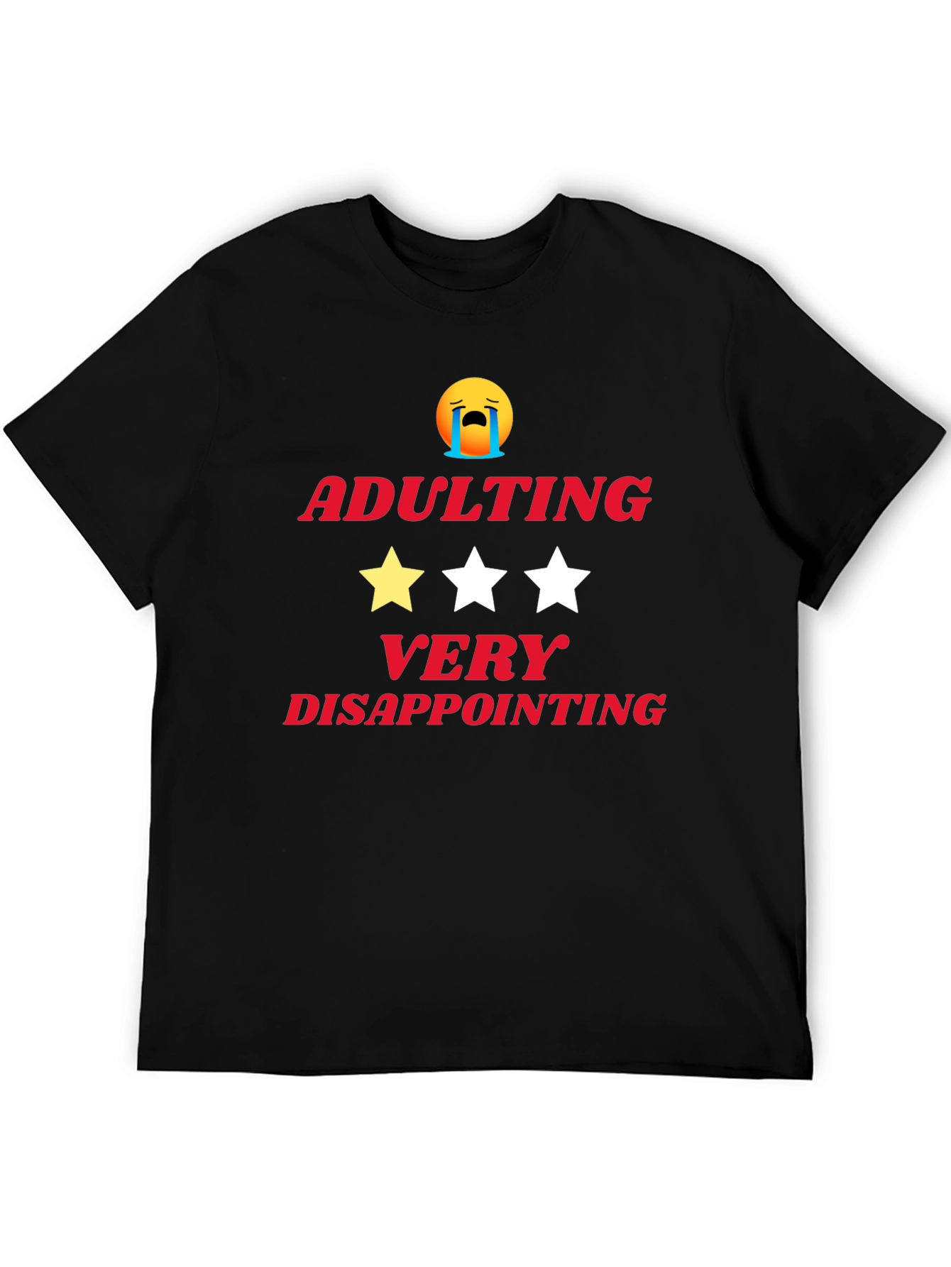 Black Adulting Disappointing T-Shirt view 5