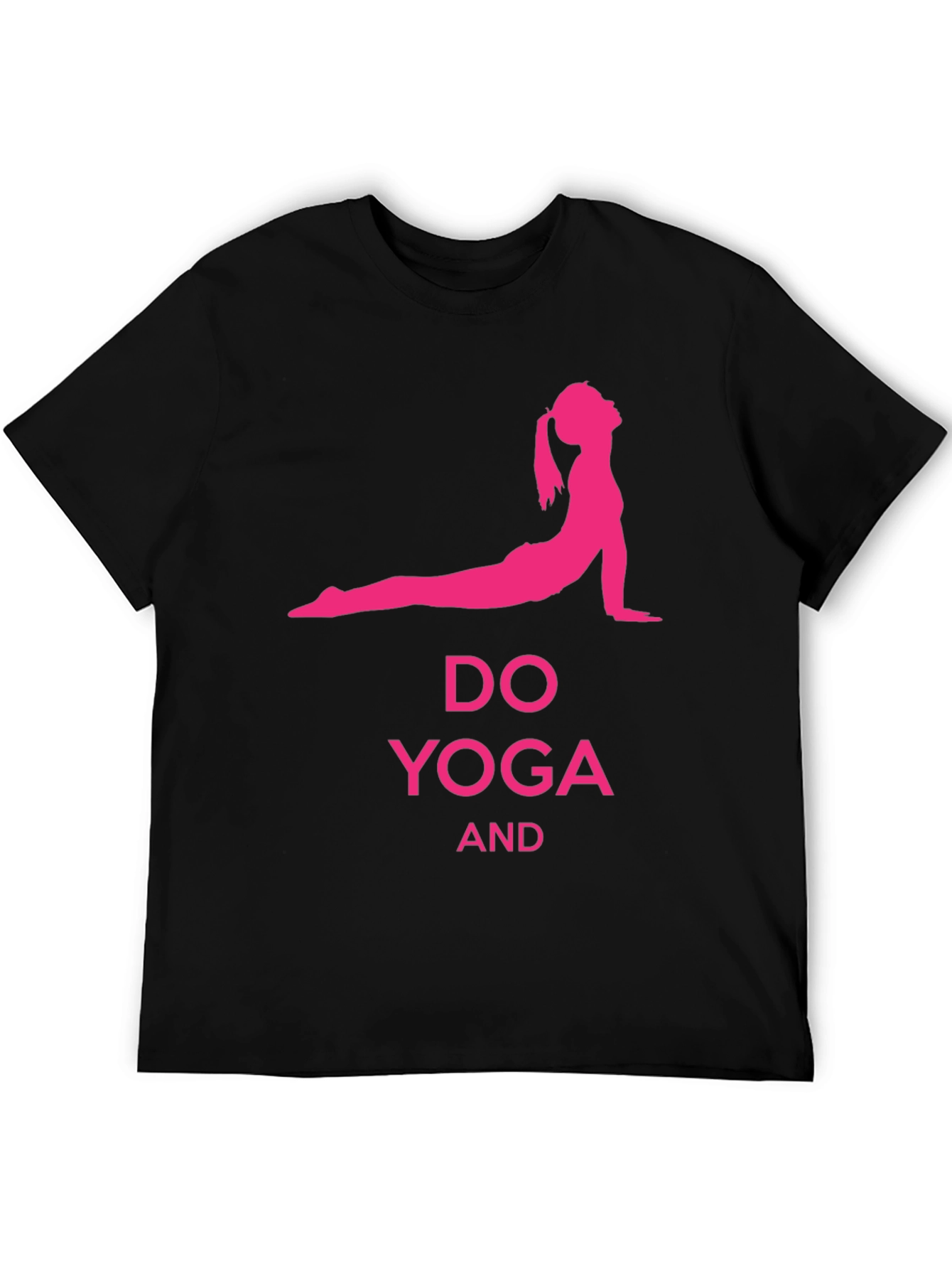 Black Yoga Pose Graphic T-Shirt view 5