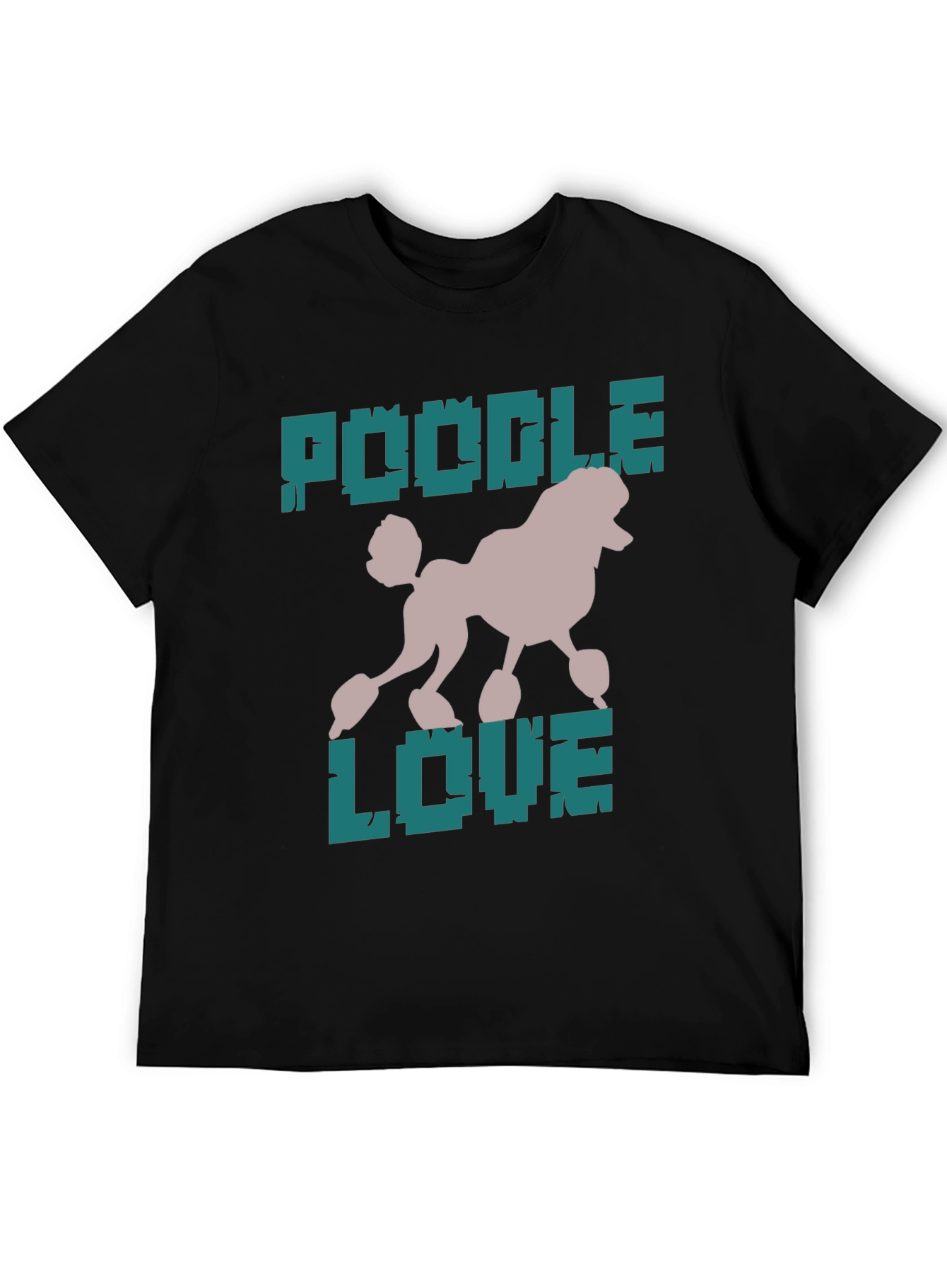 Black Poodle Love Graphic T-Shirt view 5