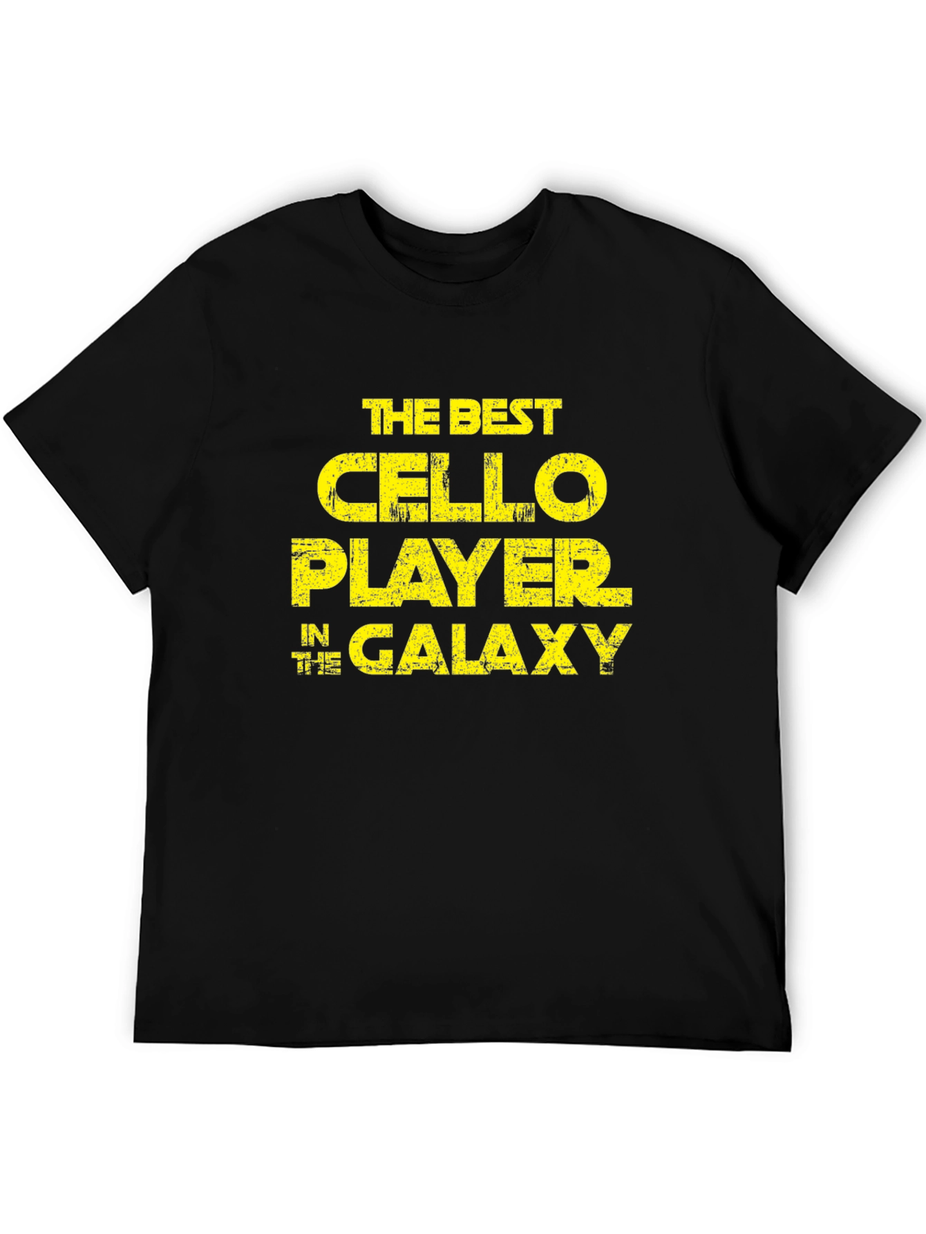 Black The Best Cello Player in The Galaxy T-Shirt view 5